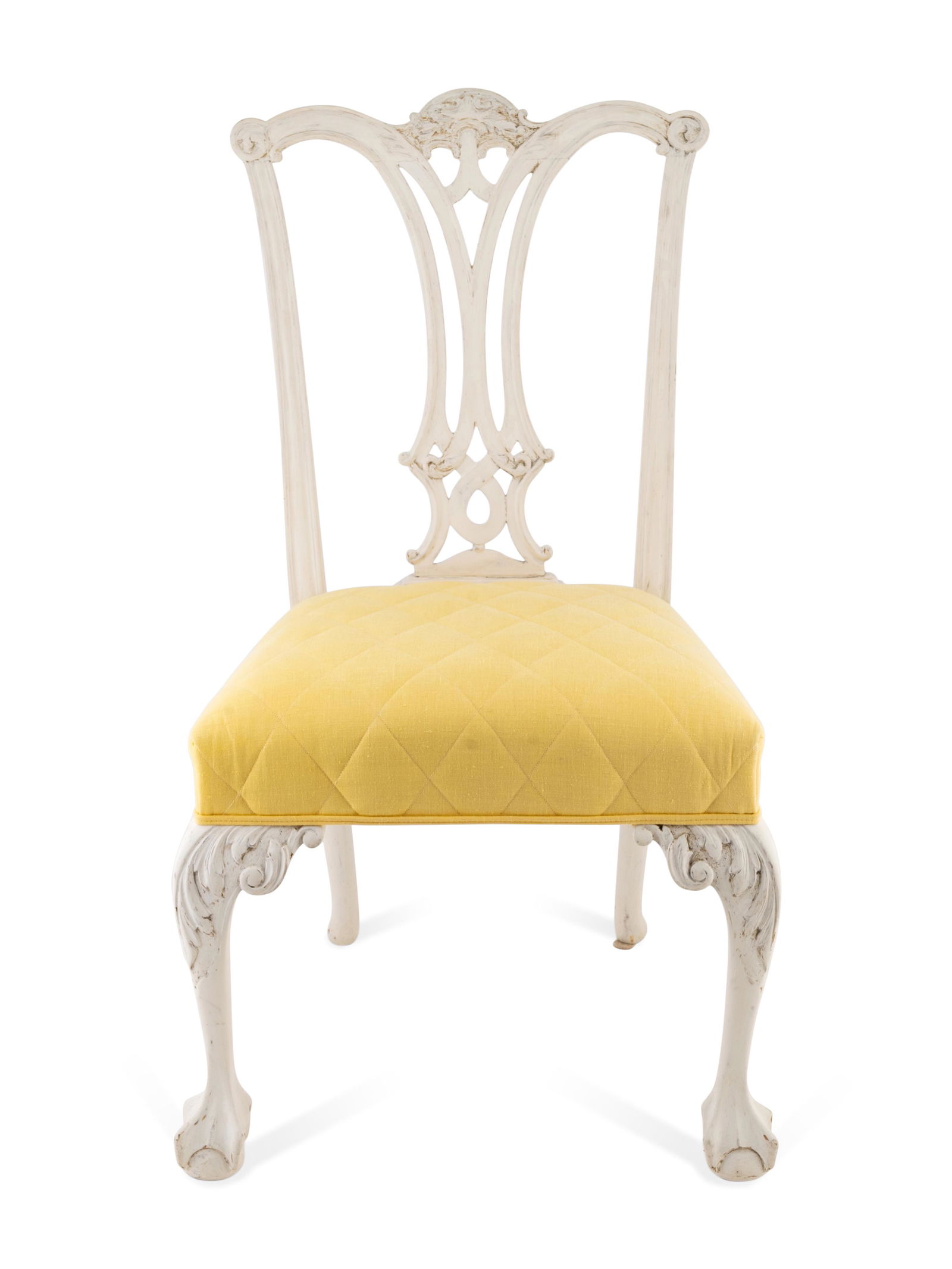 A Set of Six George III Style White-Painted Dining (1 of 2)