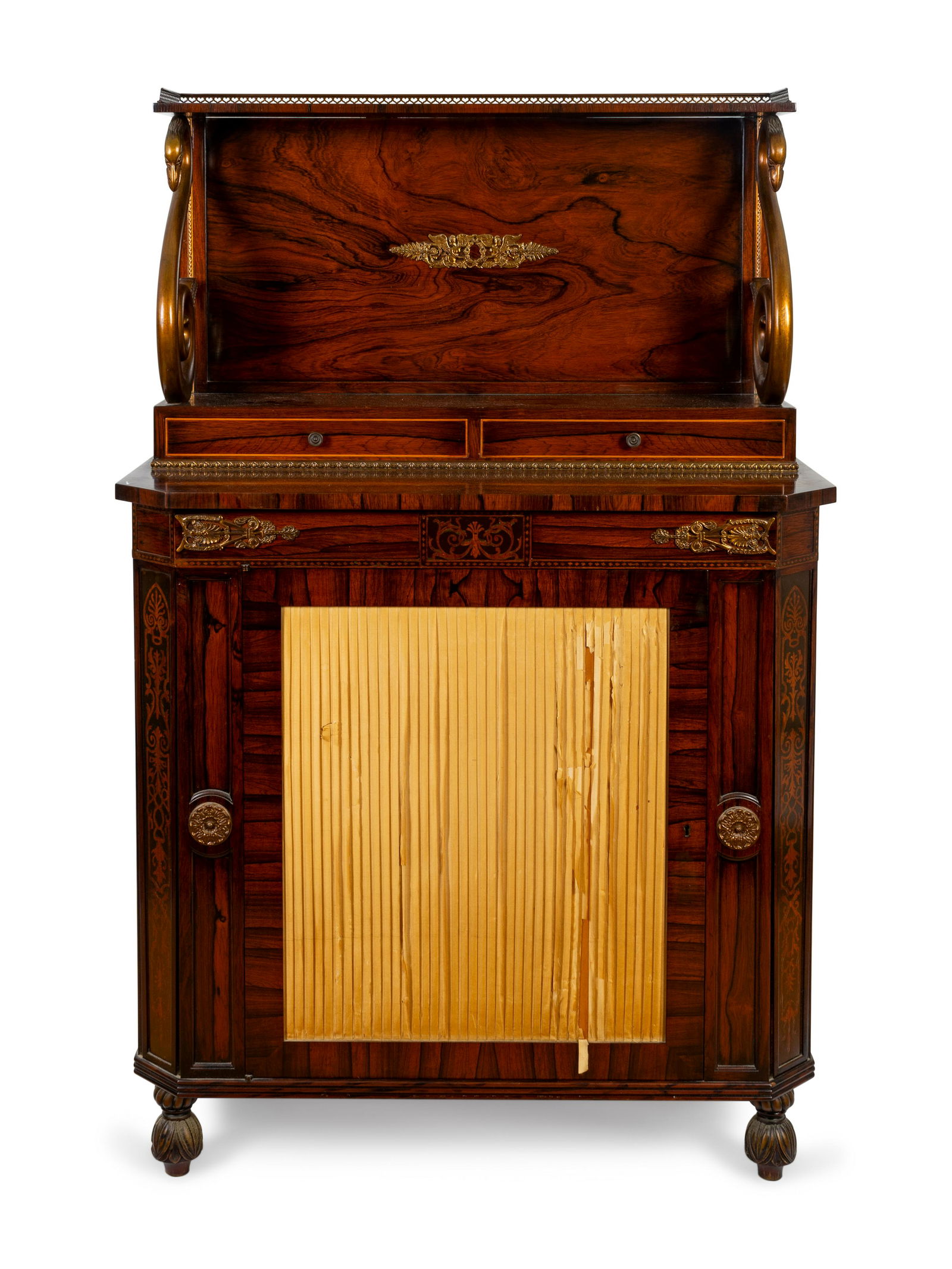 A Pair of Regency Style Rosewood Chiffonieres Height 55 (1 of 2)