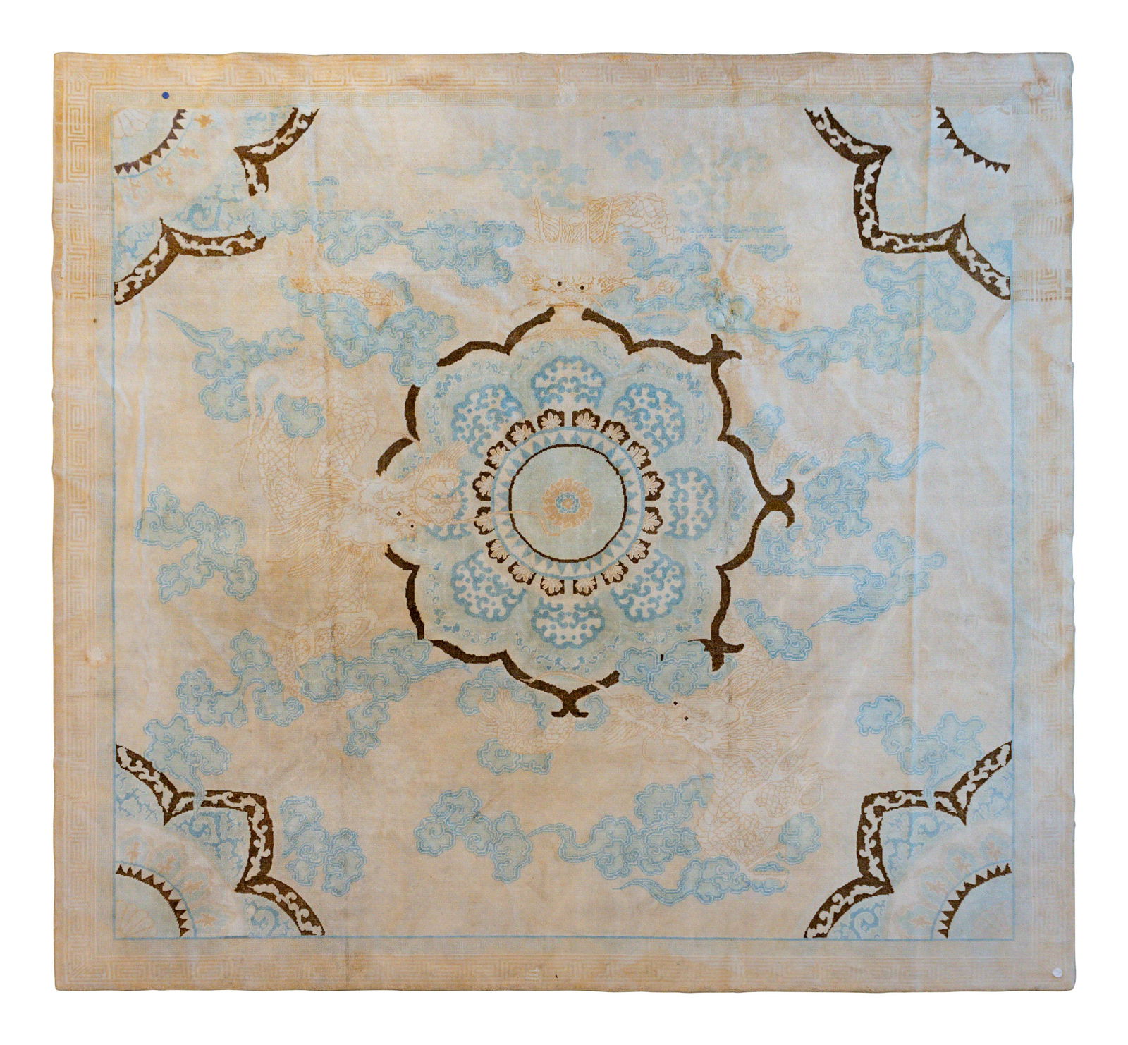 An Unusual Indian Cotton Carpet of Chinese Design 9 (1 of 1)