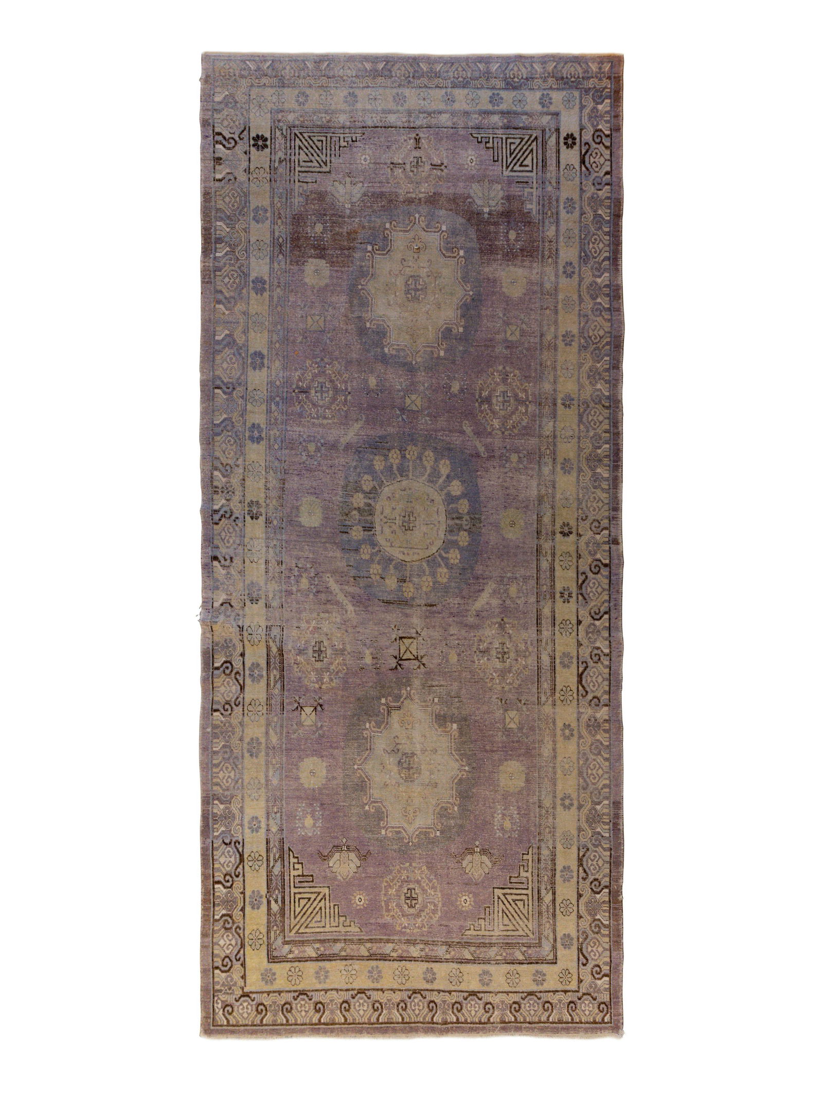 A Khotan Wool Rug 13 feet 9 inches 5 feet x 7 inches. (1 of 1)