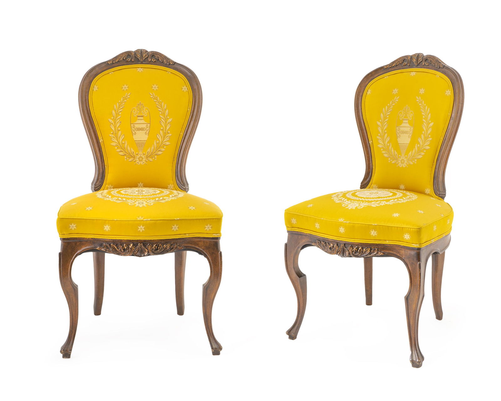 A Set of Four Rococo Style Walnut Side Chairs Height 38 (1 of 1)