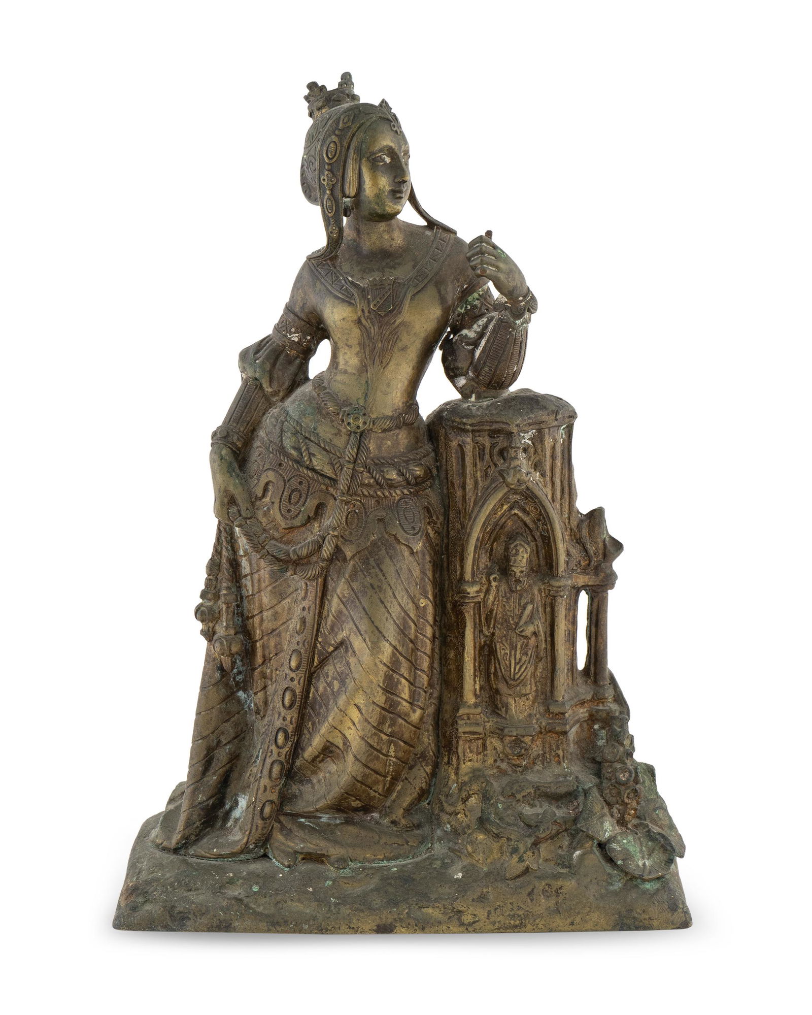 A Cast Bronze Figure of Queen Victoria (1 of 1)