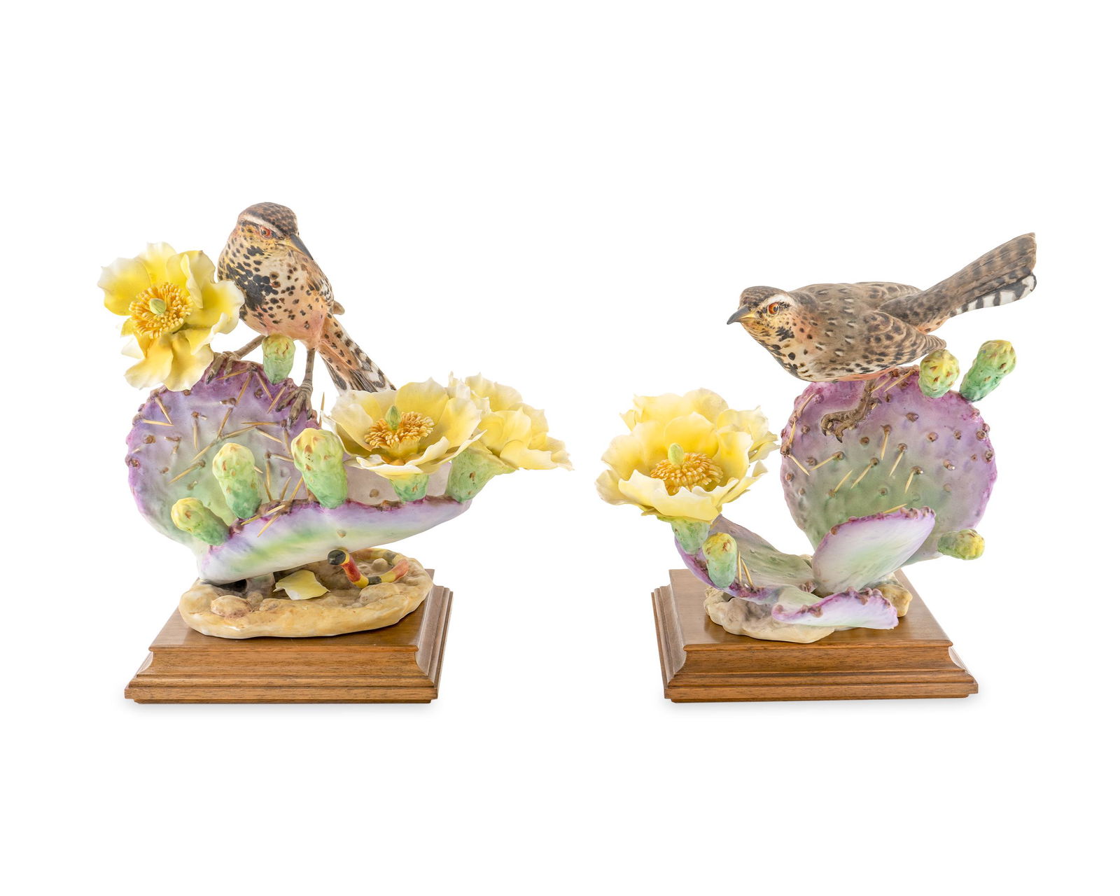 A Pair of Royal Worcester Porcelain Doughty Birds (1 of 1)