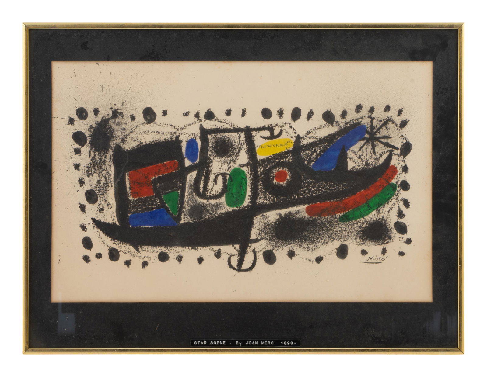 Joan Miro (Spanish, 1893-1983) Star Scene (1 of 1)