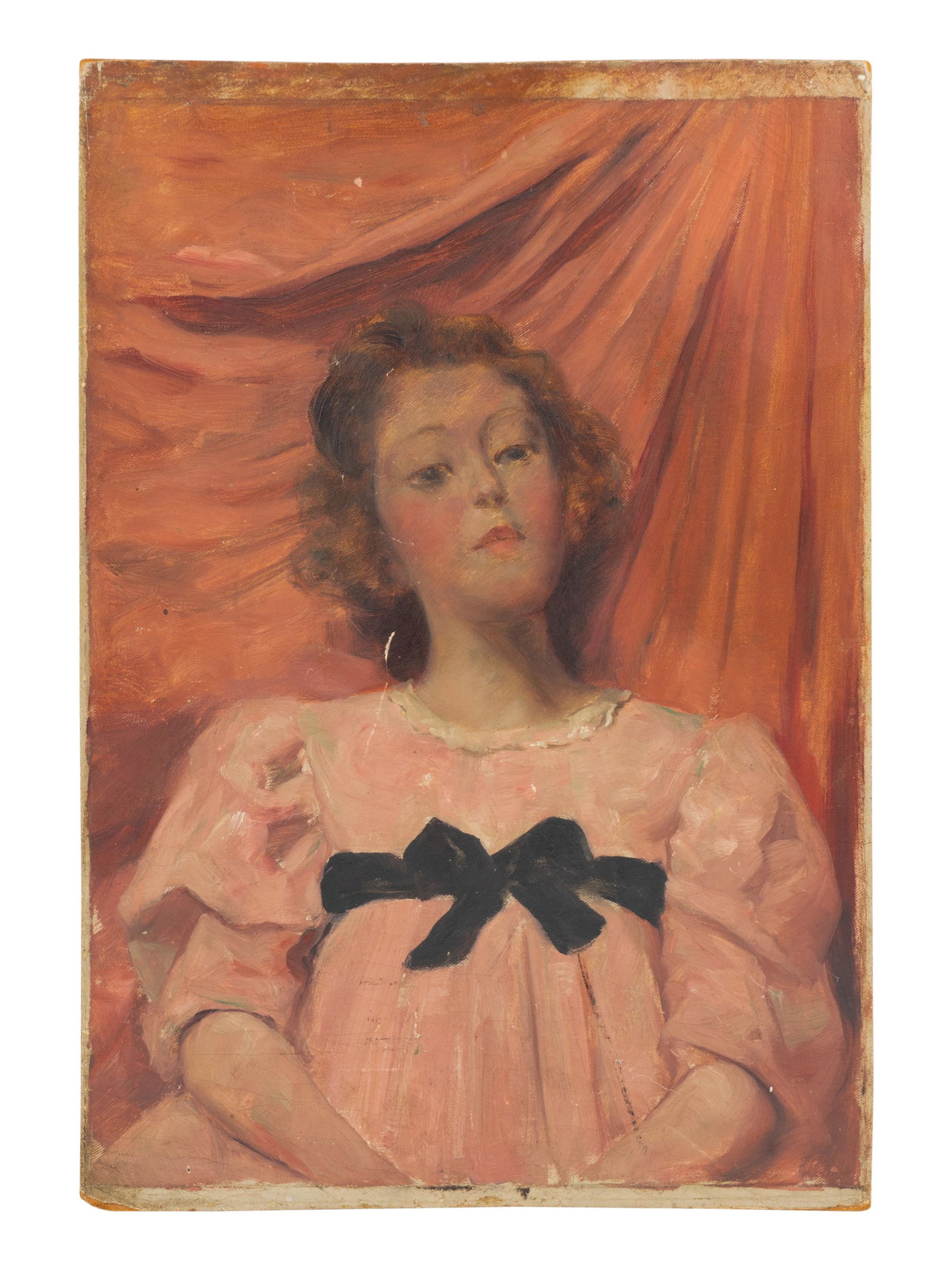 Leon Dabo (American, 1868-1960) Girl in a Pink Dress (1 of 1)
