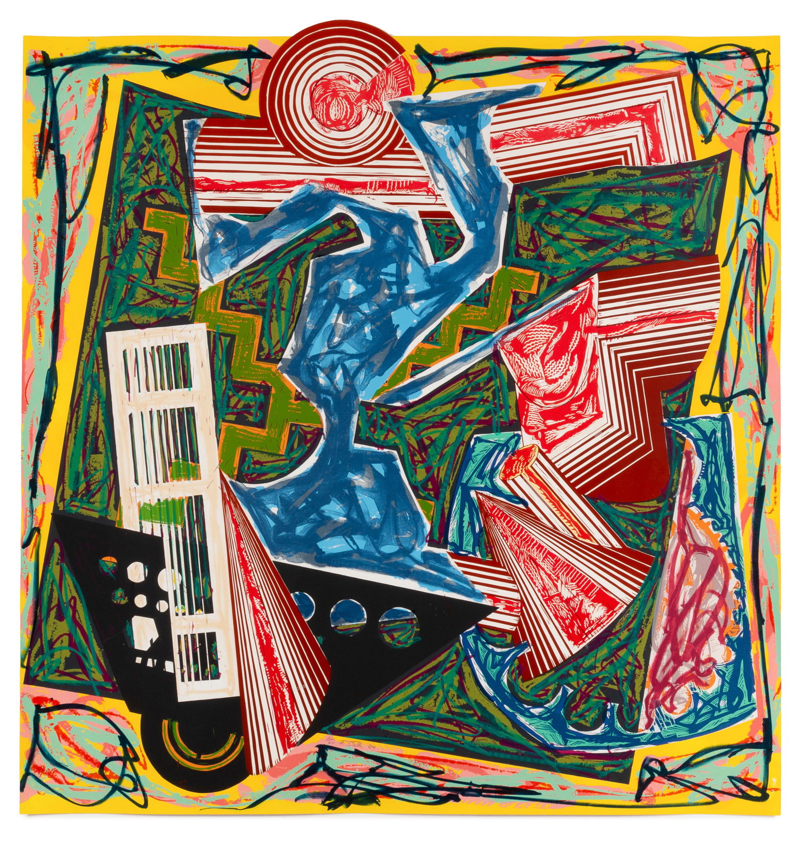 Frank Stella (American, b. 1936) Then Water Came and (1 of 4)