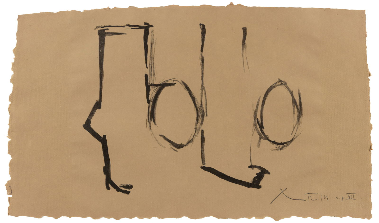 Robert Motherwell (American, 1915-1991) Spanish Elegy (1 of 4)