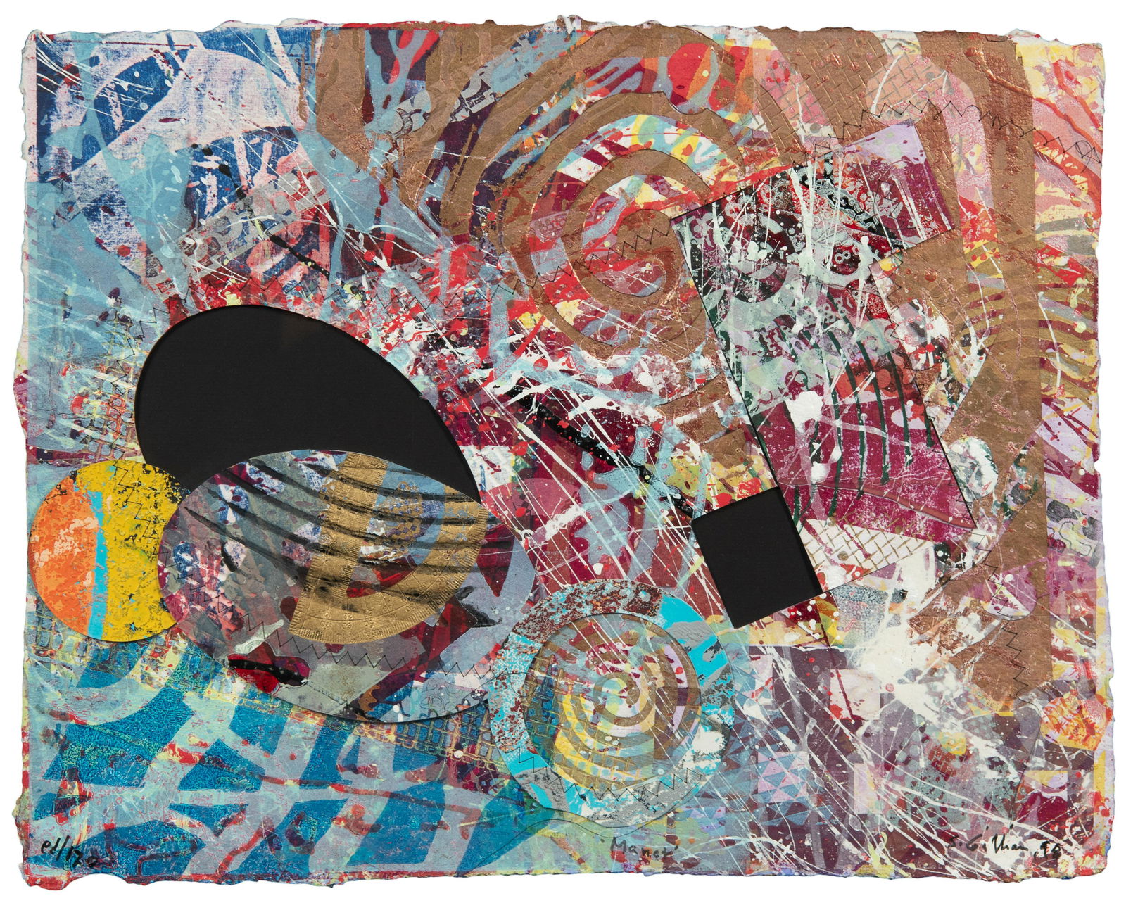 Sam Gilliam (American, b. 1933) Manet, 1998 (1 of 6)