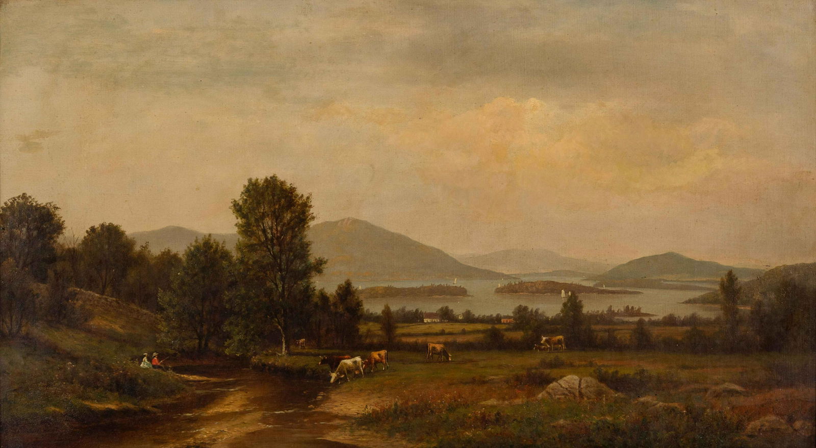 James Macdougal Hart (American, 1828-1901) Hudson River (1 of 6)
