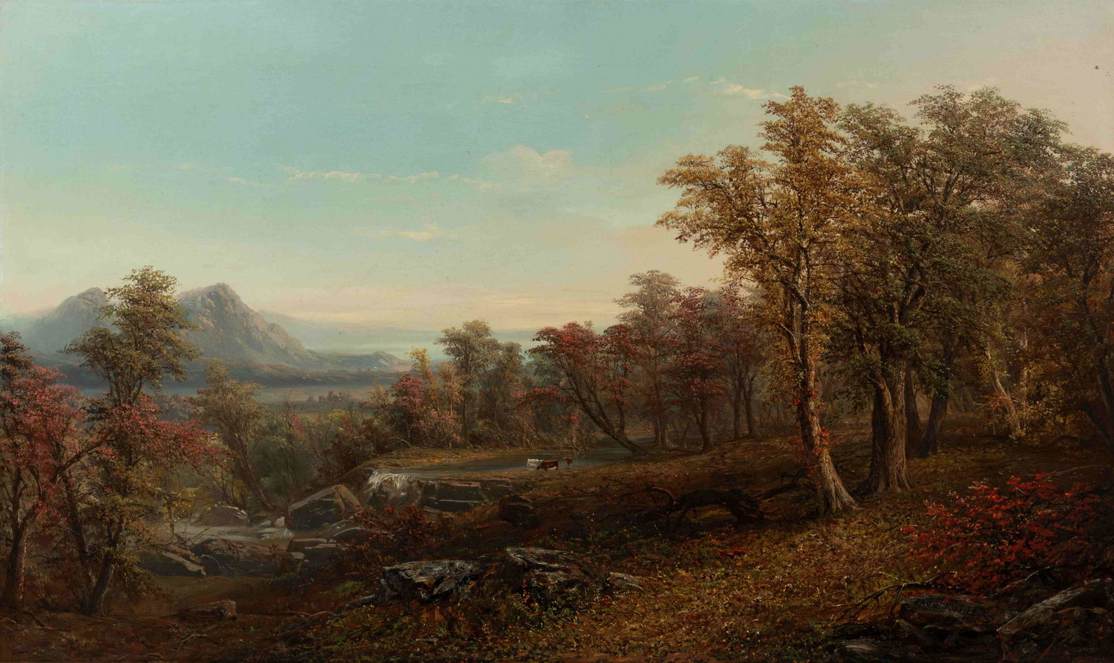 Paul Ritter (American/German, 1829-1907) Landscape with (1 of 7)