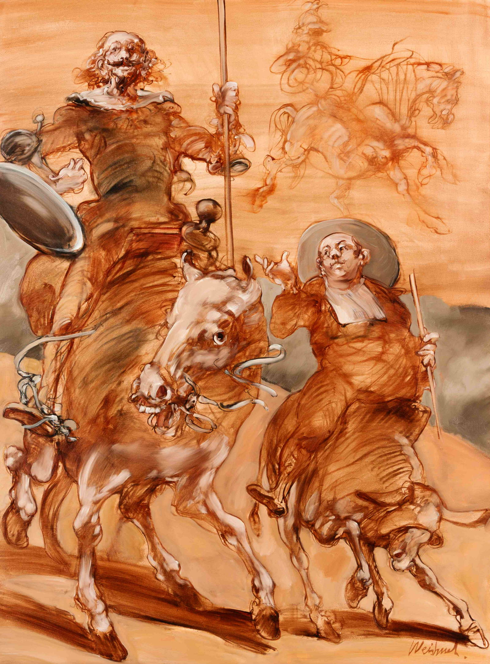 Claude Weisbuch (French, 1927-2014) Don Quichotte au (1 of 10)