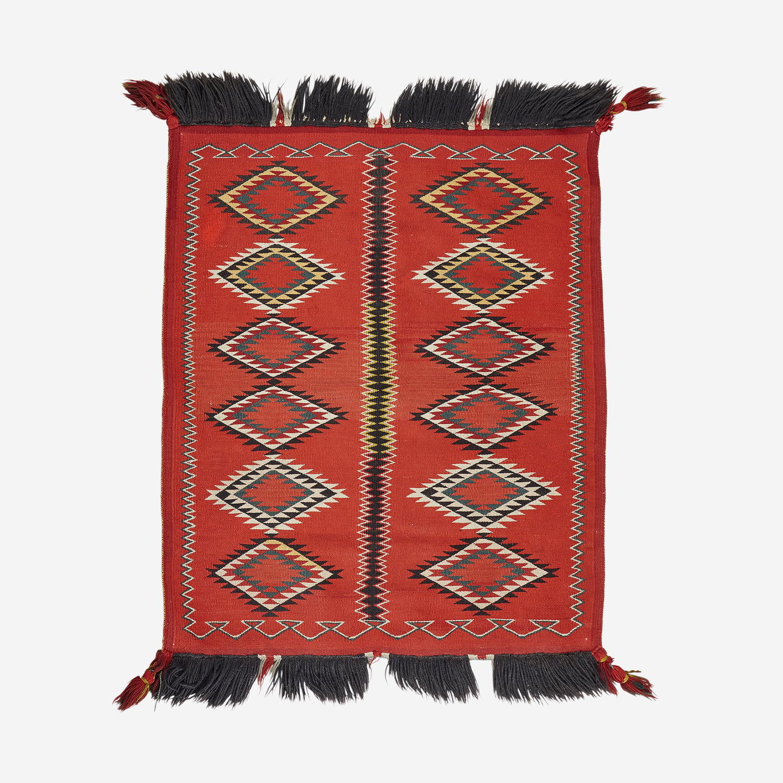 A Navajo woven sampler with fringe, Early 20th century (1 of 1)