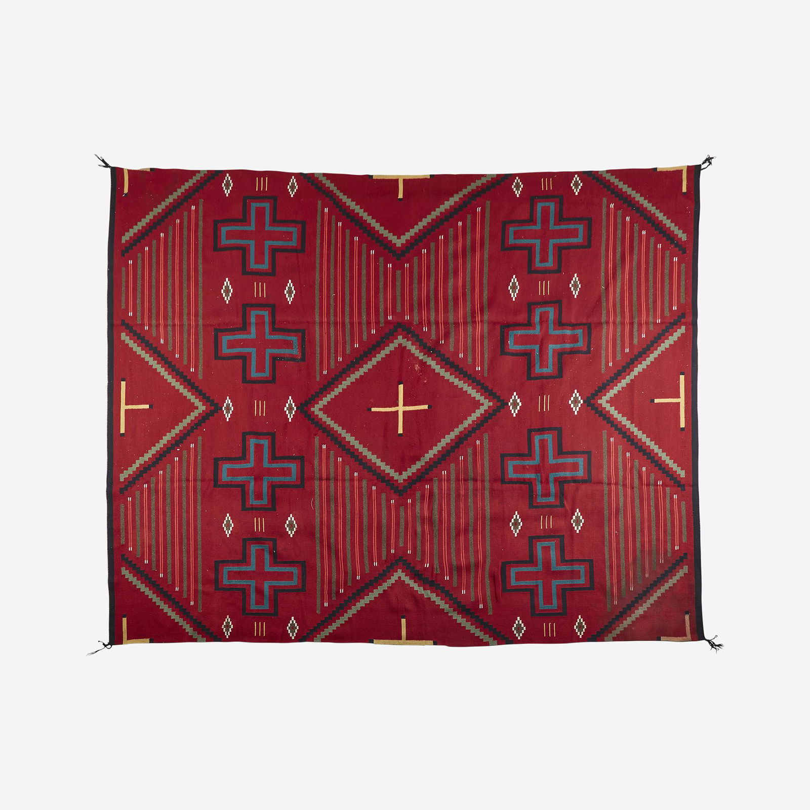 A Navajo woven area rug, 20th century (1 of 1)