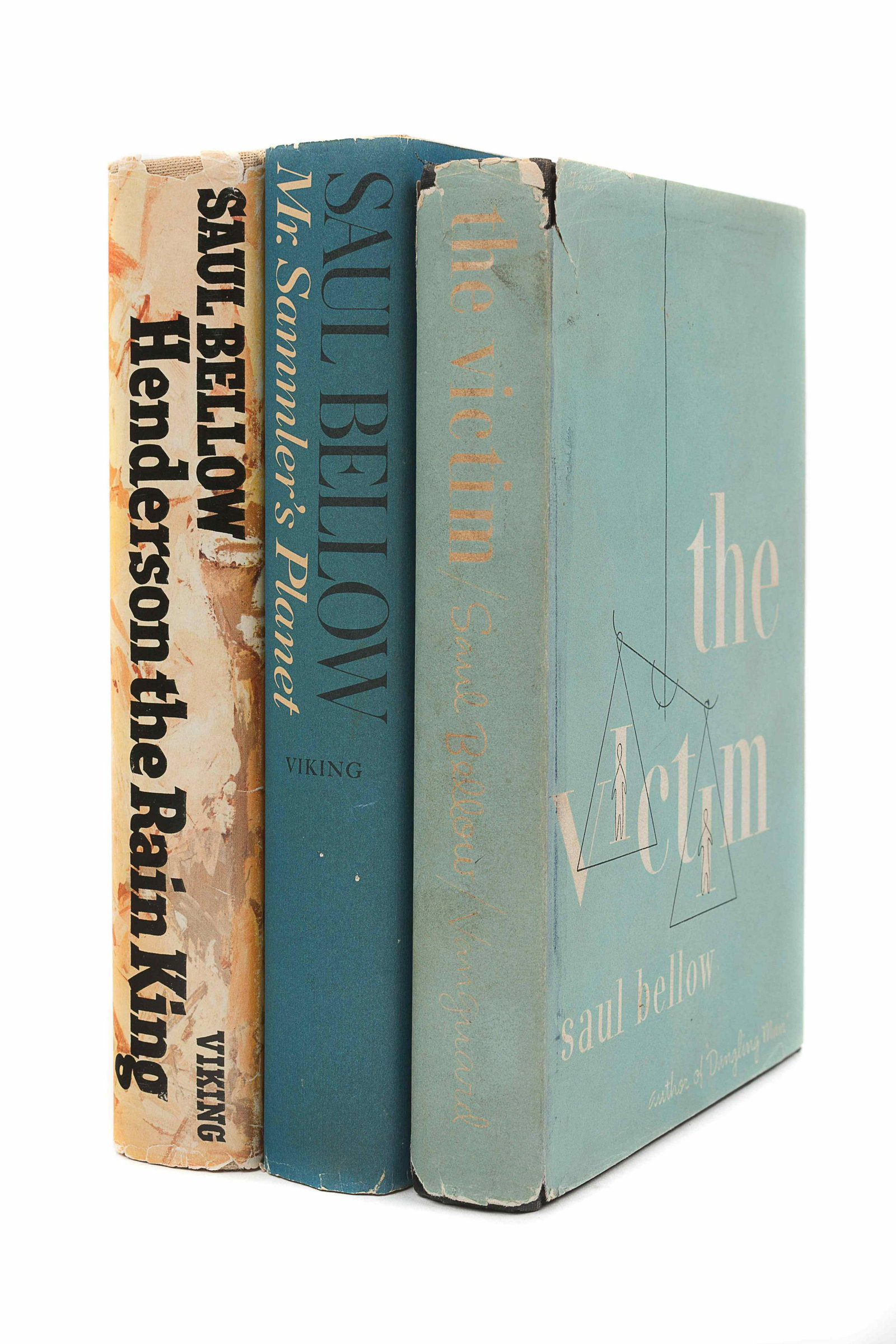 BELLOW, Saul (1915-2005). A group of 3 works,: BELLOW, Saul (1915-2005). A group of 3 works, comprising: The Victim. New York: The Vanguard Press Inc., 1947. -- Henderson the Rain King. New York: The Viking Press, 1959. INSCRIBED BY BELLOW t