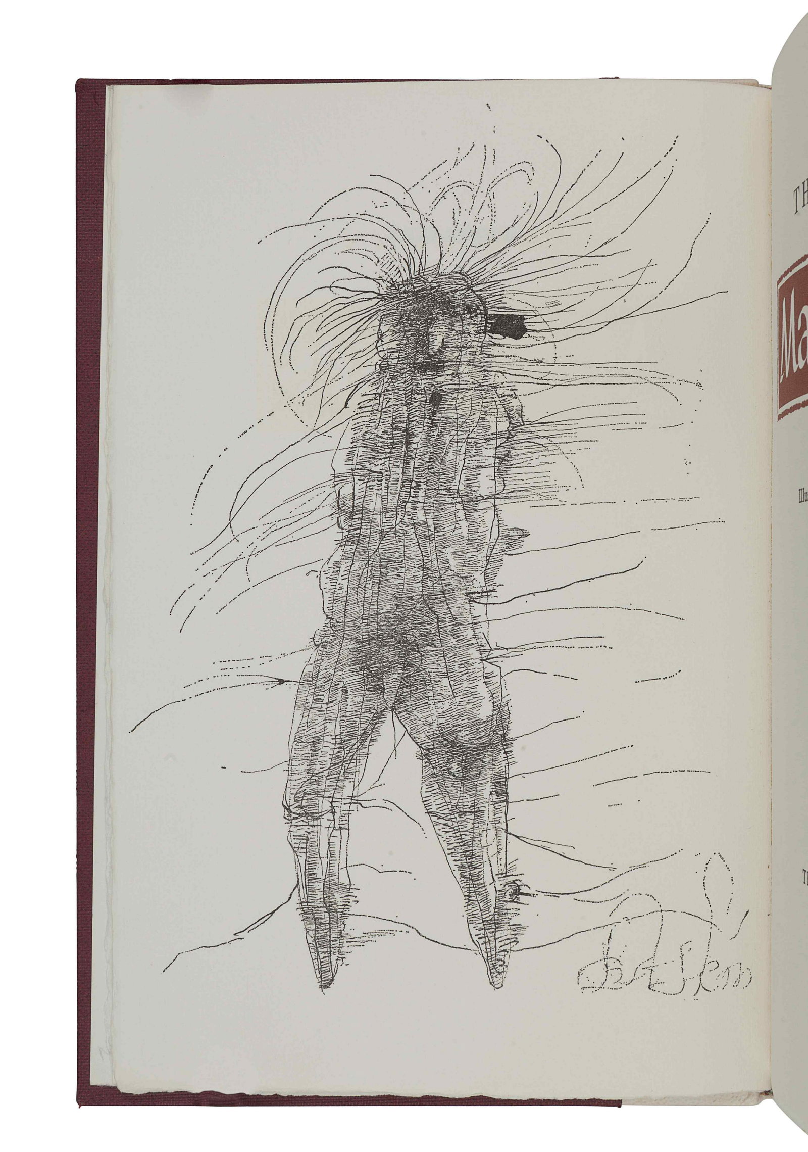 [FINE PRESS & LIVRE D'ARTISTE]. -- BASKIN, Leonard: [FINE PRESS & LIVRE D'ARTISTE]. -- BASKIN, Leonard (1922-2000), illustrator. -- GUNN, Thom (1929-2004). Mandrakes. London: Rainbow Press, [1973]. 8vo. 5 full-page illustrations. Original quarter