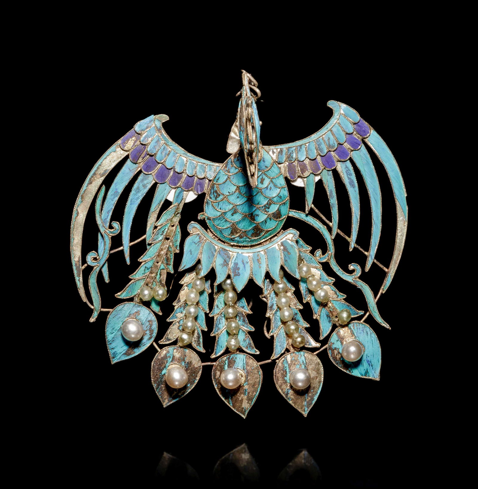 A Kingfisher Feather Phoenix-Form Headdress (1 of 3)