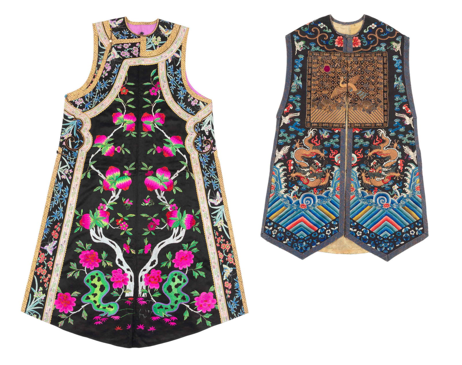 Two Silk Embroidered Lady's Vests (1 of 6)