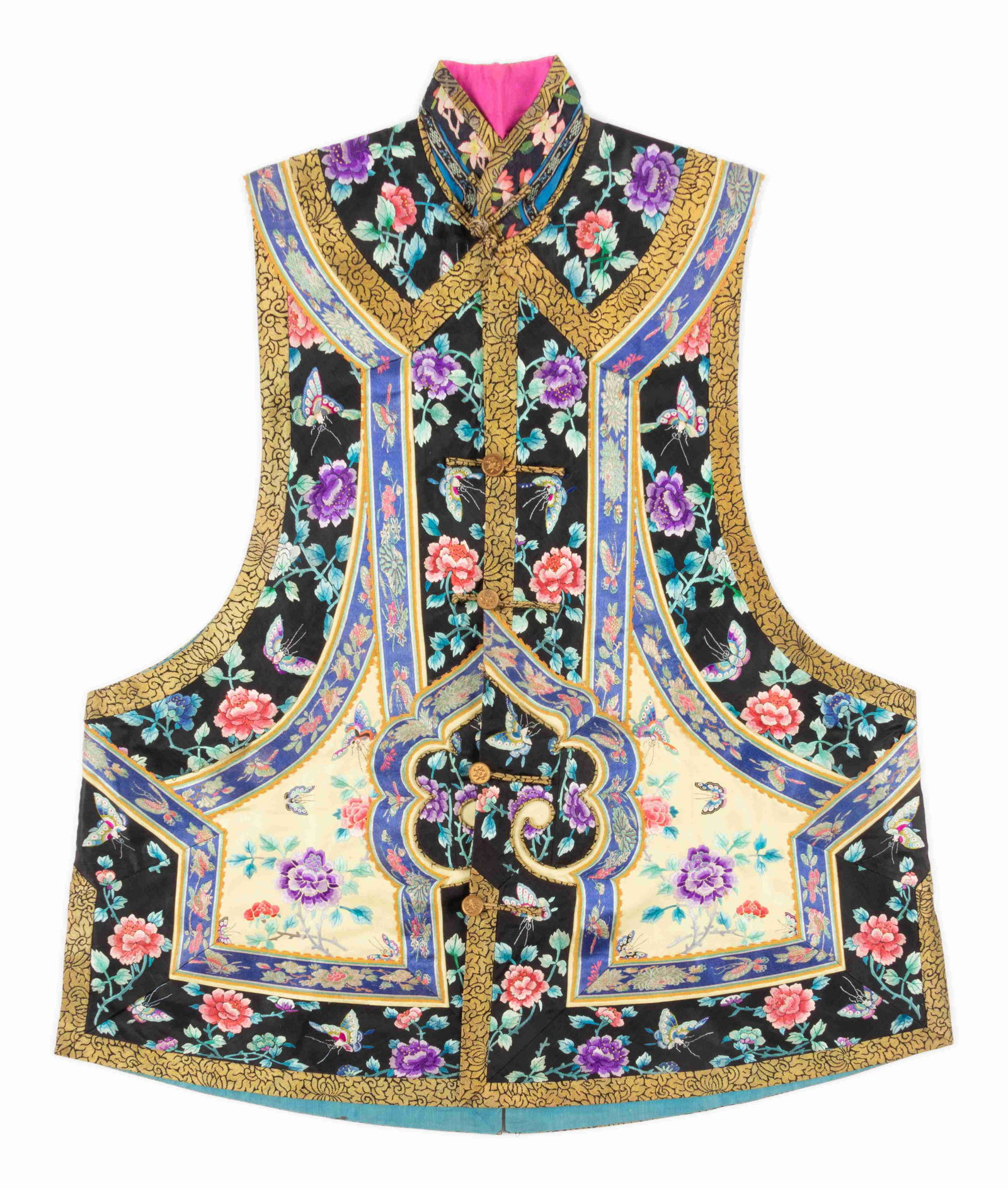 A Lady's Embroidered Silk Vest (1 of 3)
