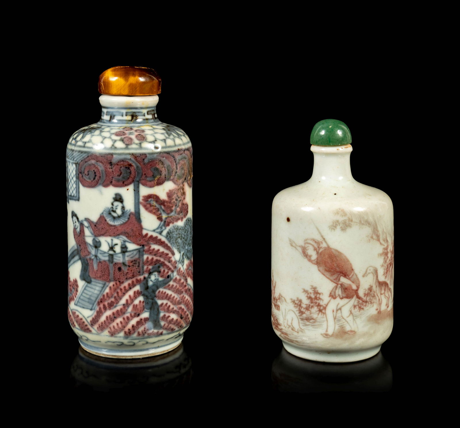 Two Copper Red Porcelain Snuff Bottles (1 of 5)