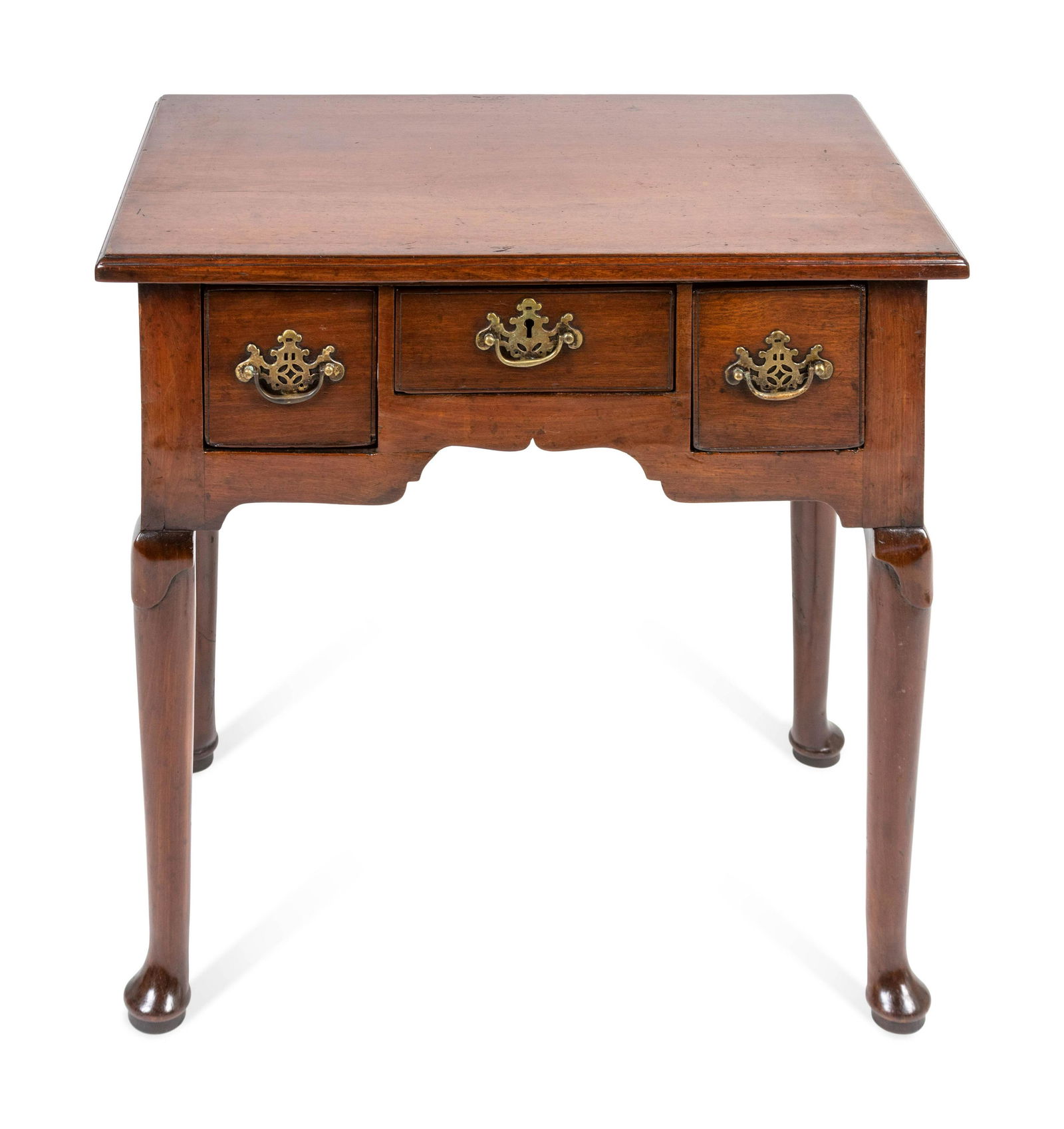A George III Mahogany Three-Drawer Table Height 27 x (1 of 2)