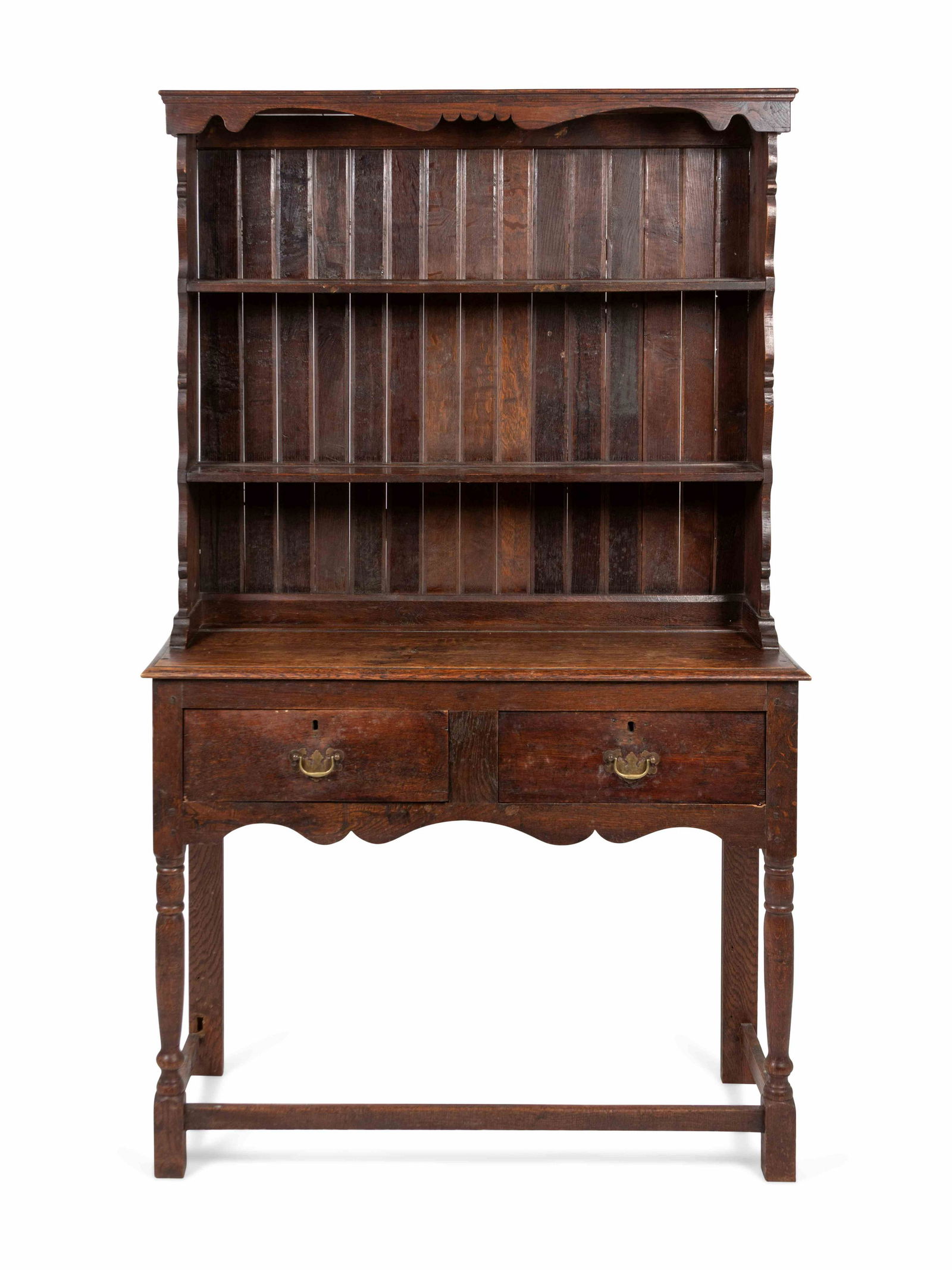 An Oak Welsh Dresser Height 69 x width 41 3/4 x depth (1 of 1)