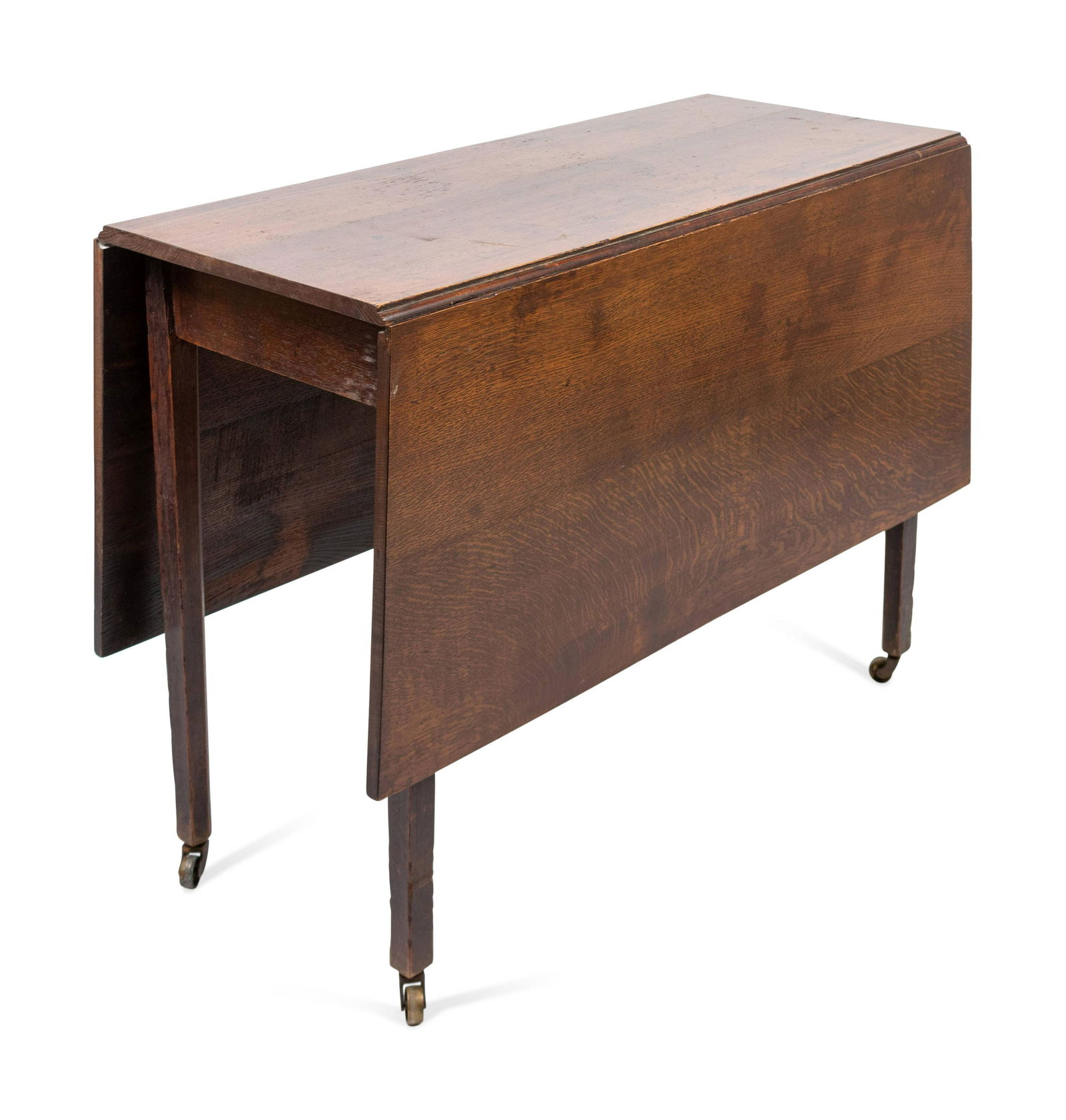 A George III Oak Drop-Leaf Table Height 30 x width 19 (1 of 2)
