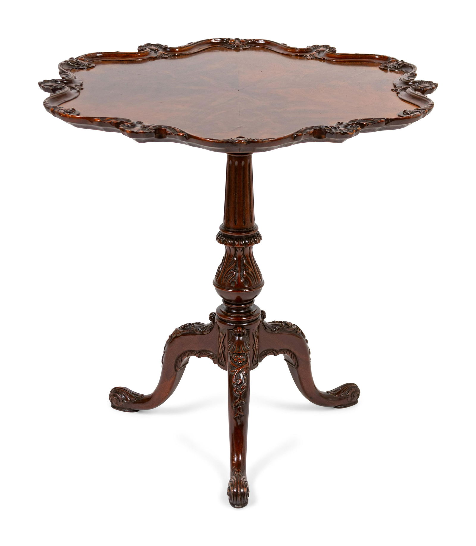 A George III Style Mahogany Tea Table Height 29 1/4 x (1 of 1)