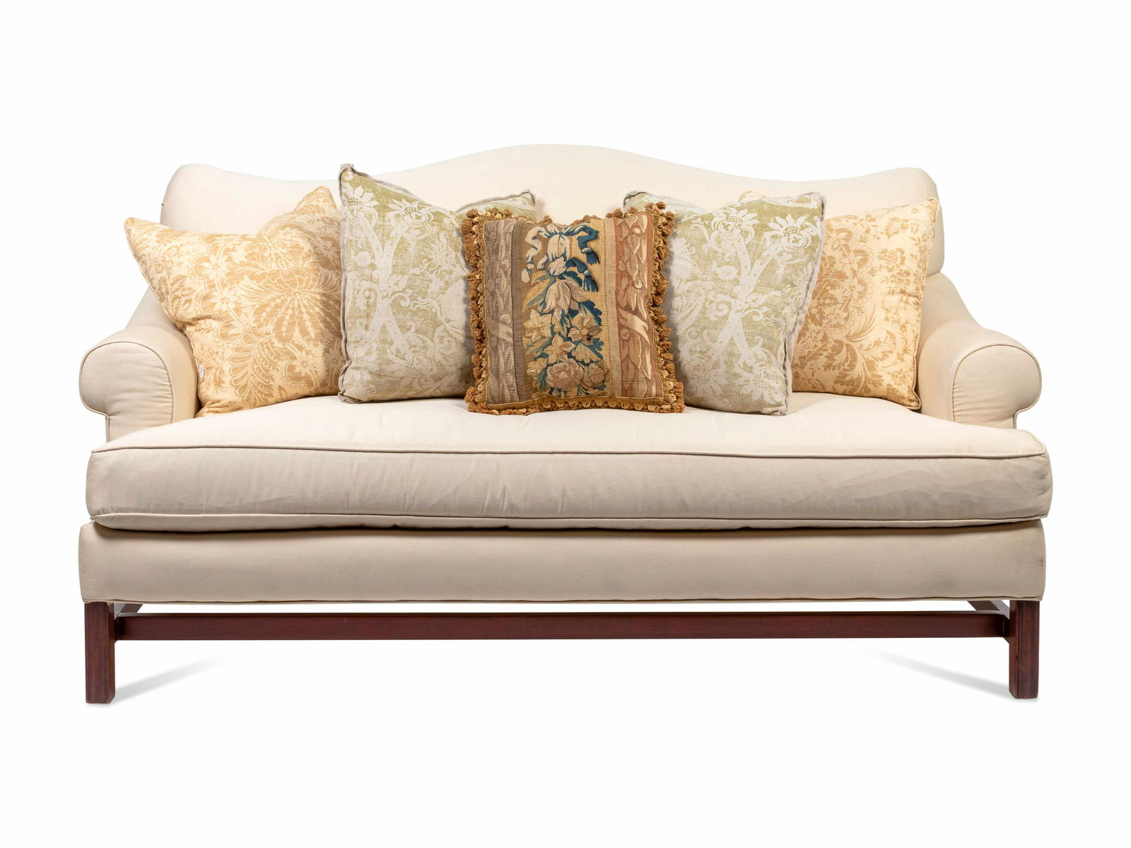 A Chippendale Style Camelback Sofa Height 36 3/4 x (1 of 2)