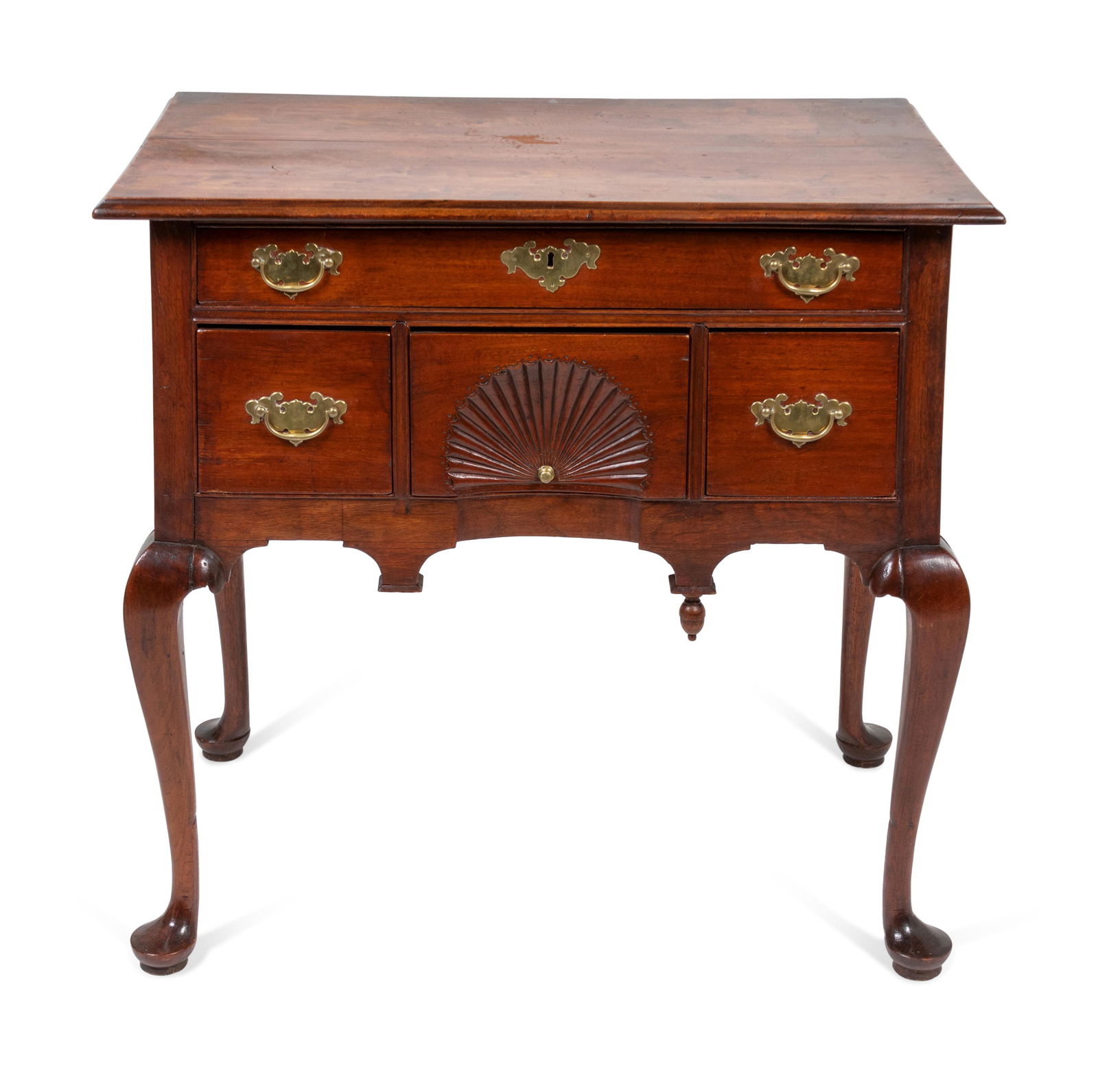 A Queen Anne Fan-Carved Cherrywood Dressing Table (1 of 2)