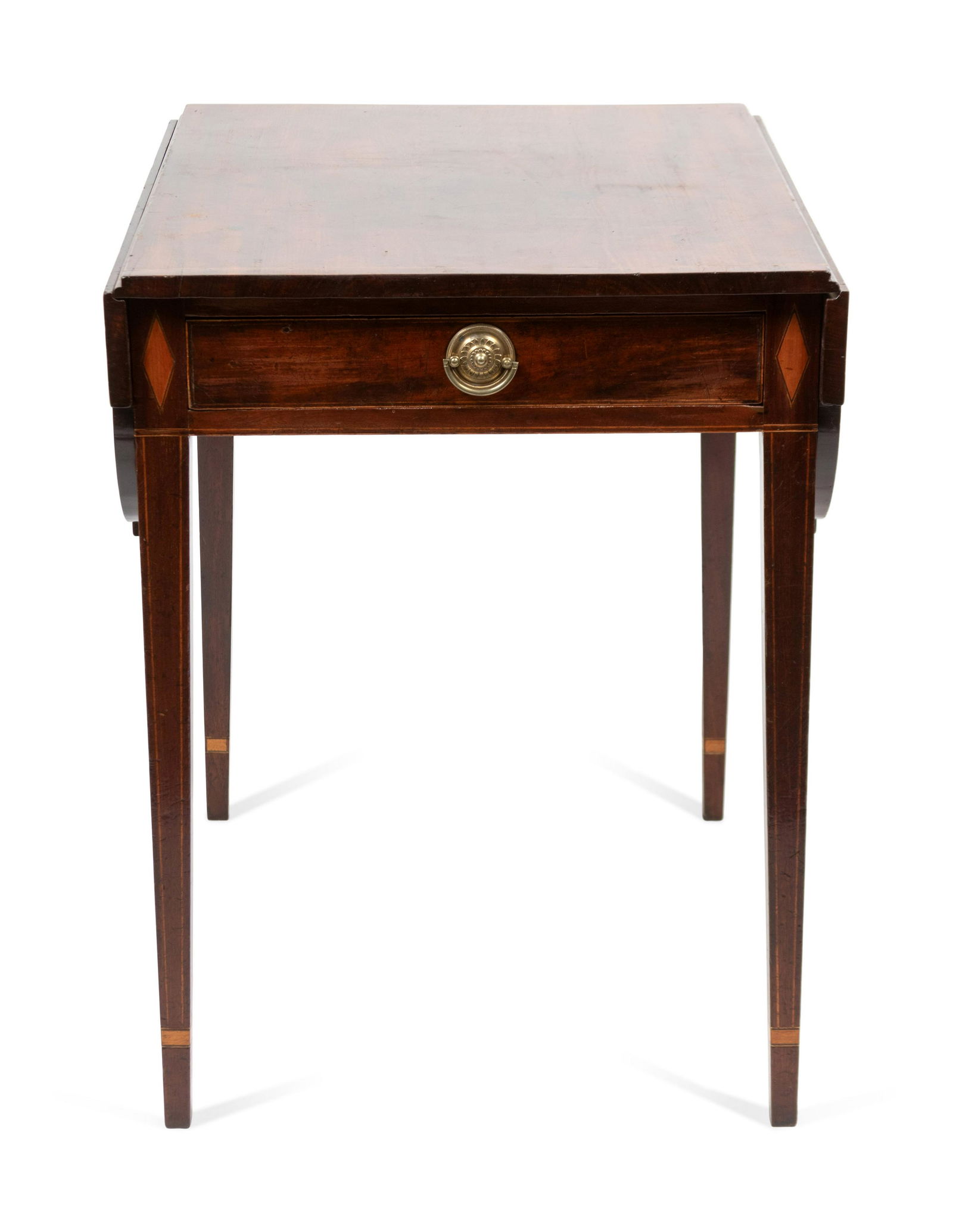 A Federal Inlaid Mahogany Pembroke Table Height 29 1/4 (1 of 2)