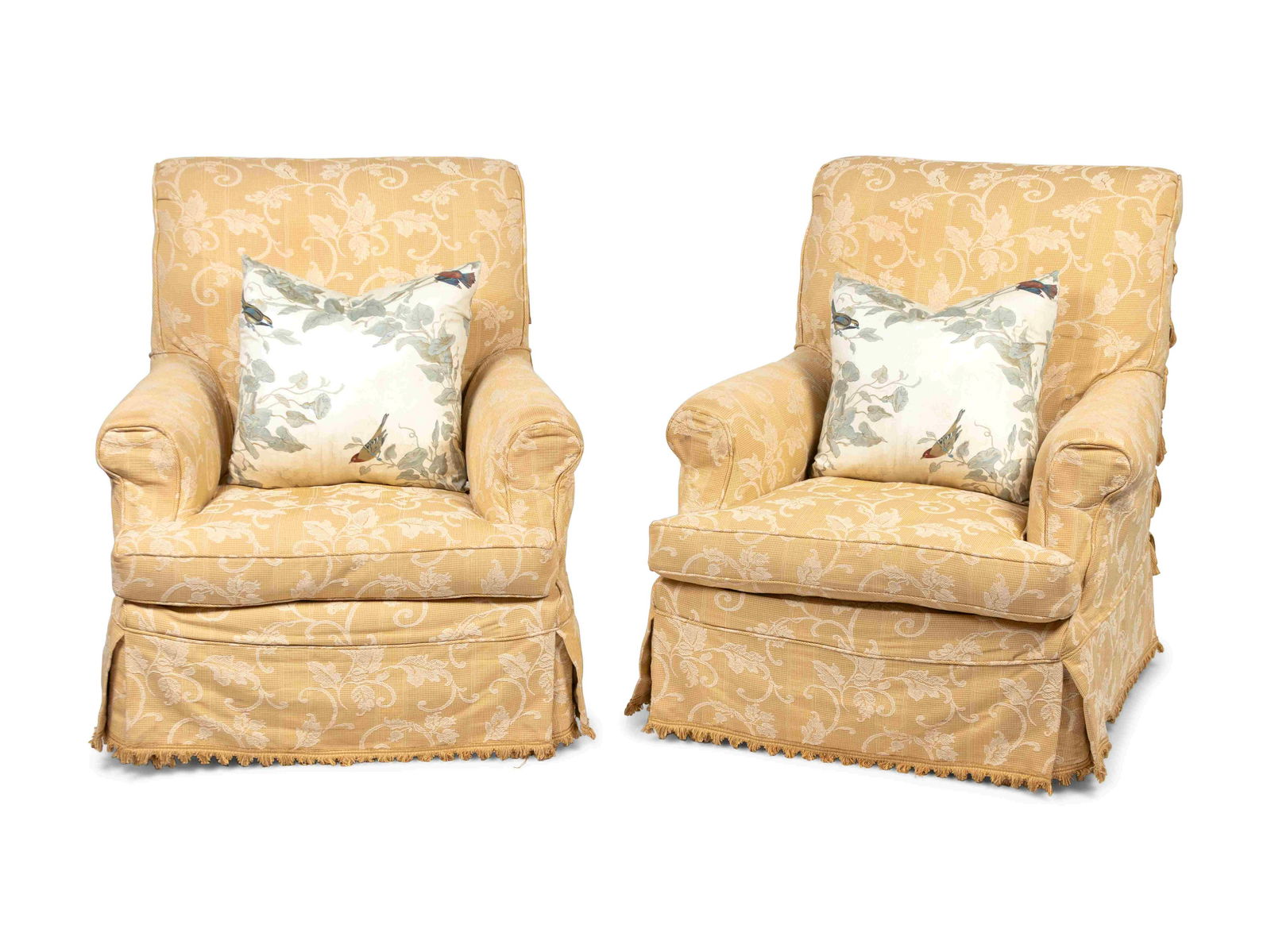 A Pair of Modern Upholstered BergÃ¨res  (1 of 1)