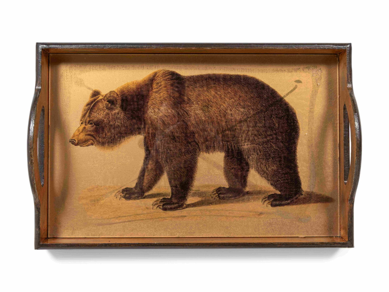 A Twin-Handled Bear-Decorated Tray Width 17 x depth 11 (1 of 1)