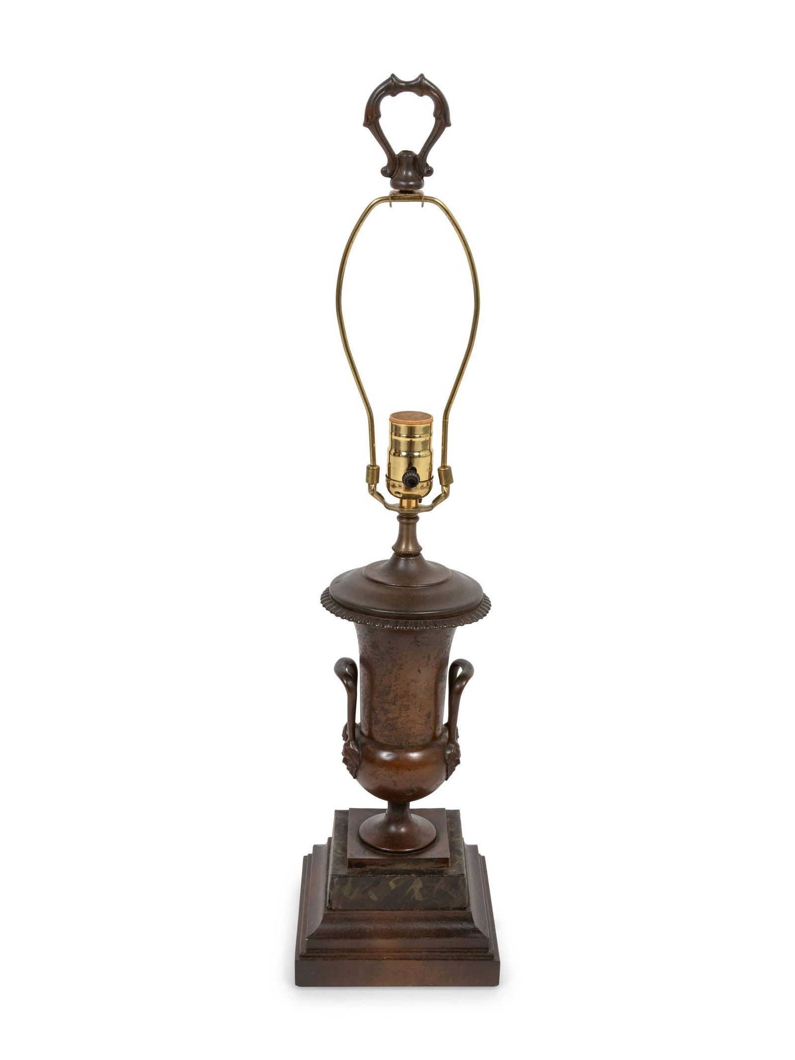 A Neoclassical Cast Bronze Urn-Form Table Lamp Height (1 of 1)