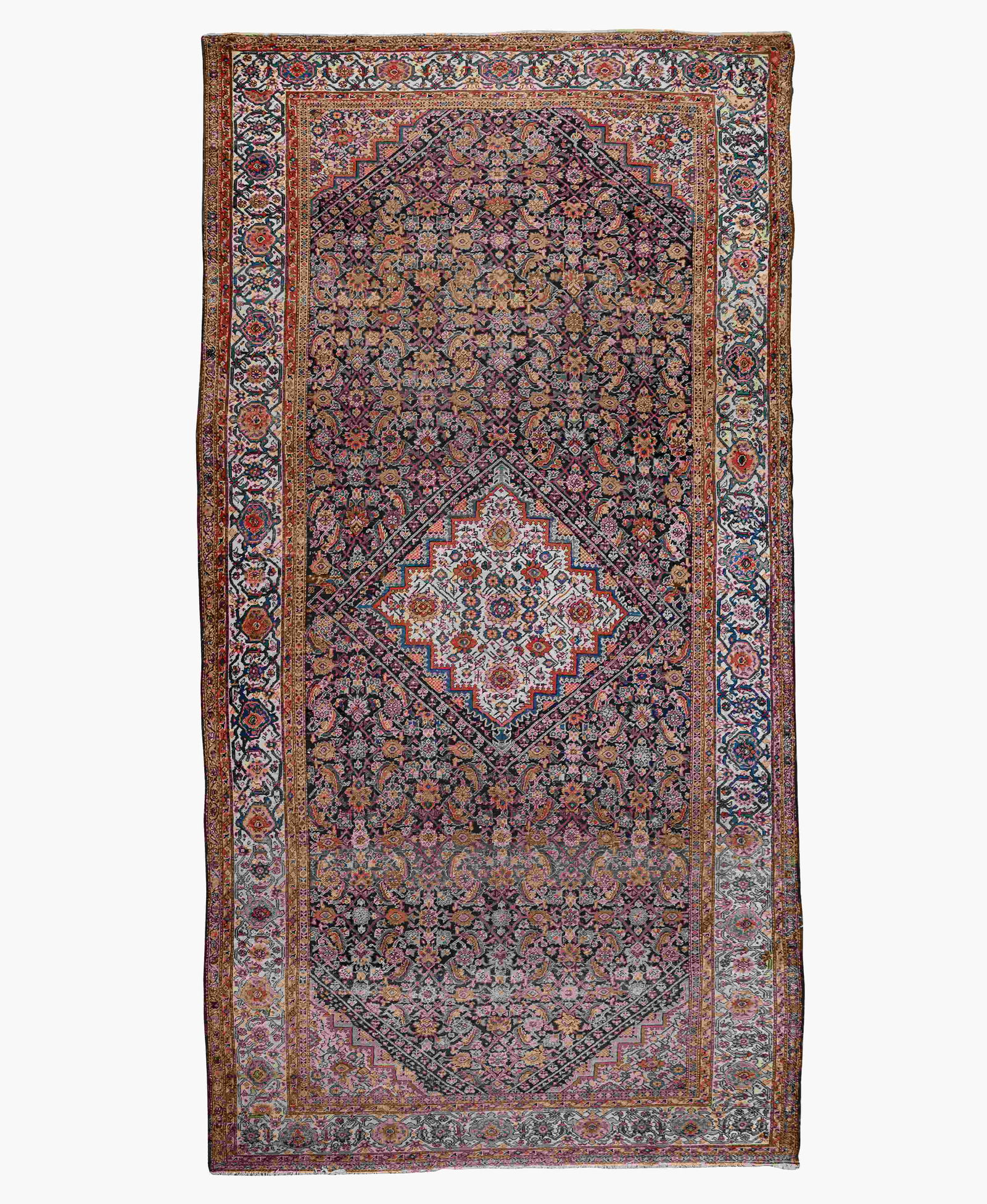 A Mahal Wool Rug 16 feet 6 inches x 6 feet 10 inches. (1 of 1)