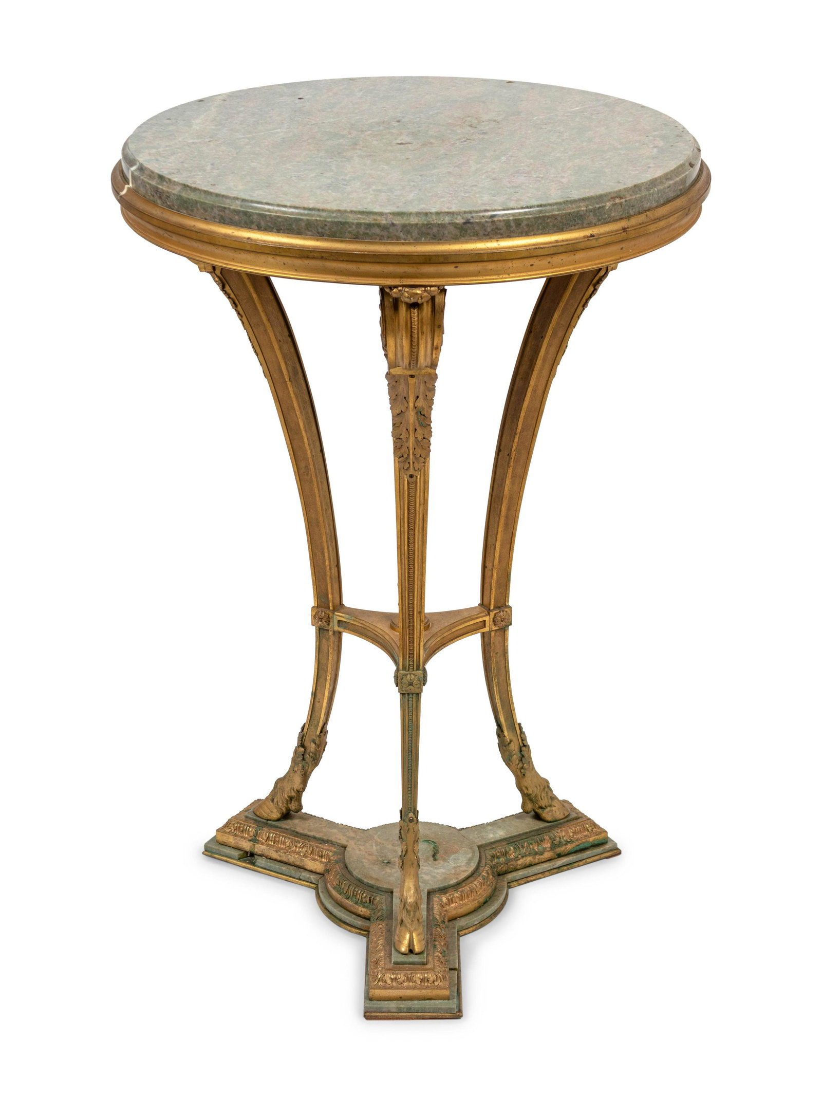 A Louis XVI Style Painted Gueridon Height 32 x: A Louis XVI Style Painted Guéridon Height 32 x diameter 21 inches. Property from the Estate of Sally Gatling Tomlinson, Atlanta, Georgia