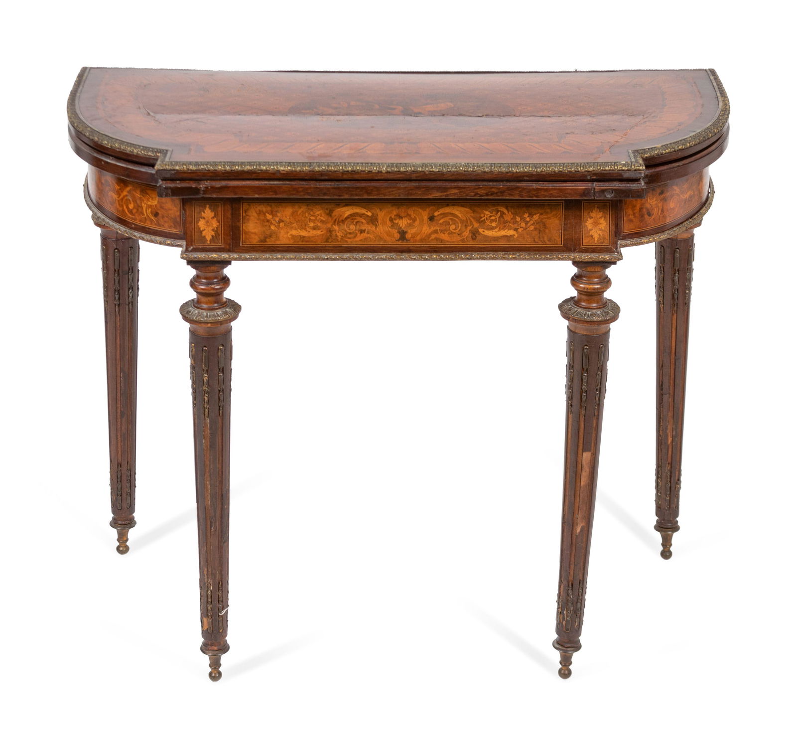 A Louis XVI Style Bronze-Mounted Marquetry Games Table (1 of 3)