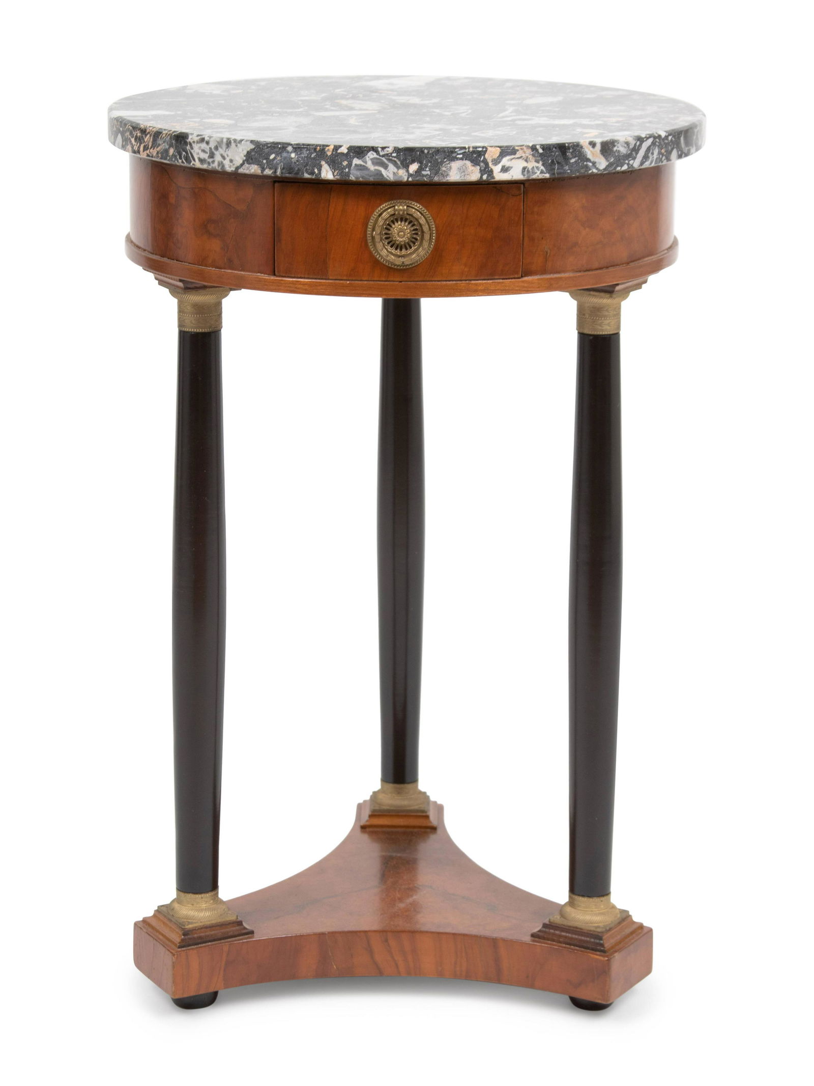 An Empire Style Part Ebonized Walnut Gueridon Height 22 (1 of 3)