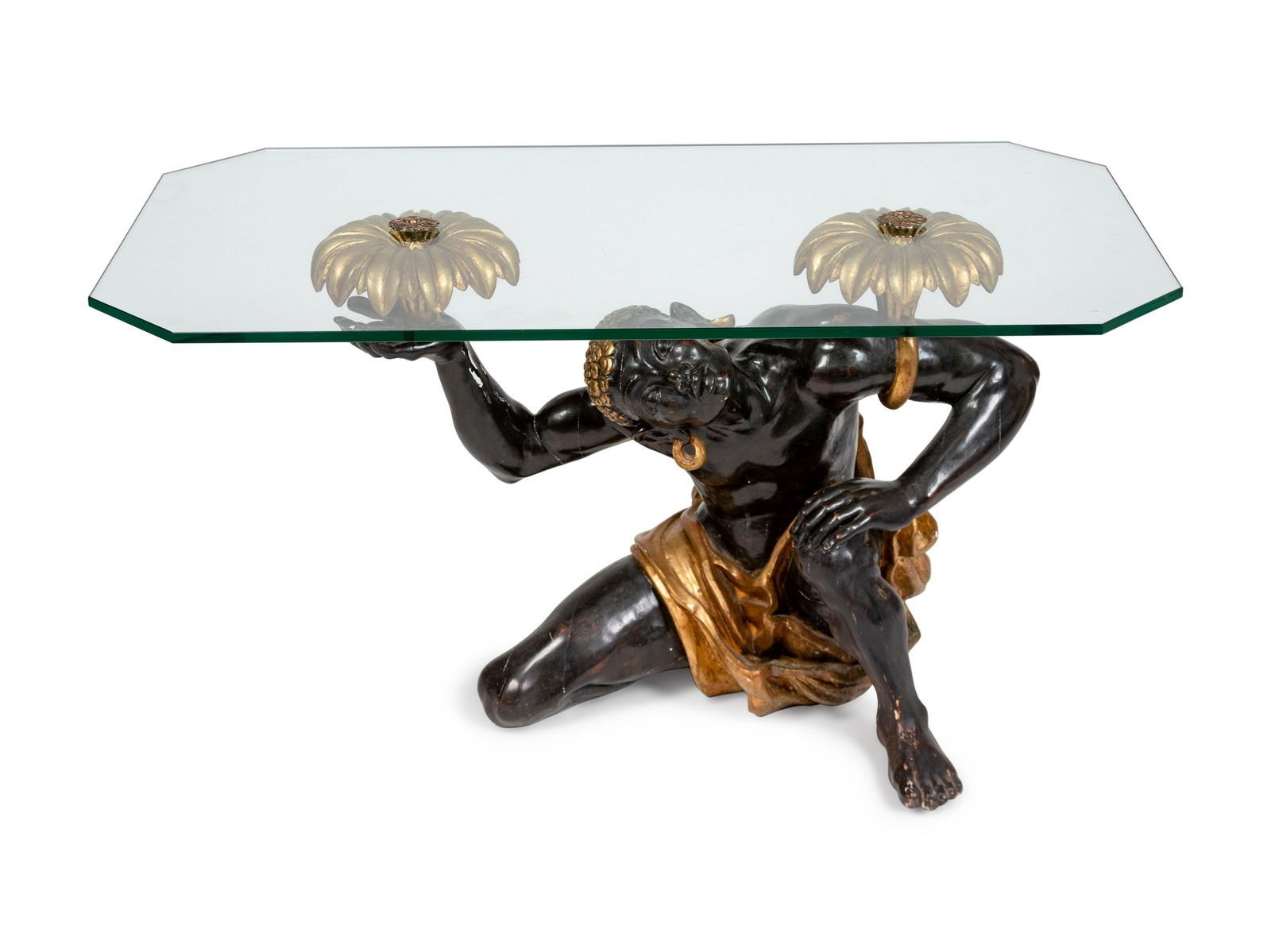 A Venetian Rococo Style Blackamoor Low Table Height 24 (1 of 2)