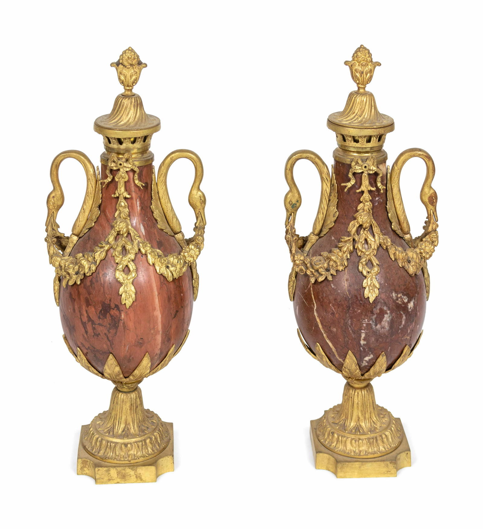 A Pair of Louis XVI Style Gilt-Bronze-Mounted Rouge (1 of 2)
