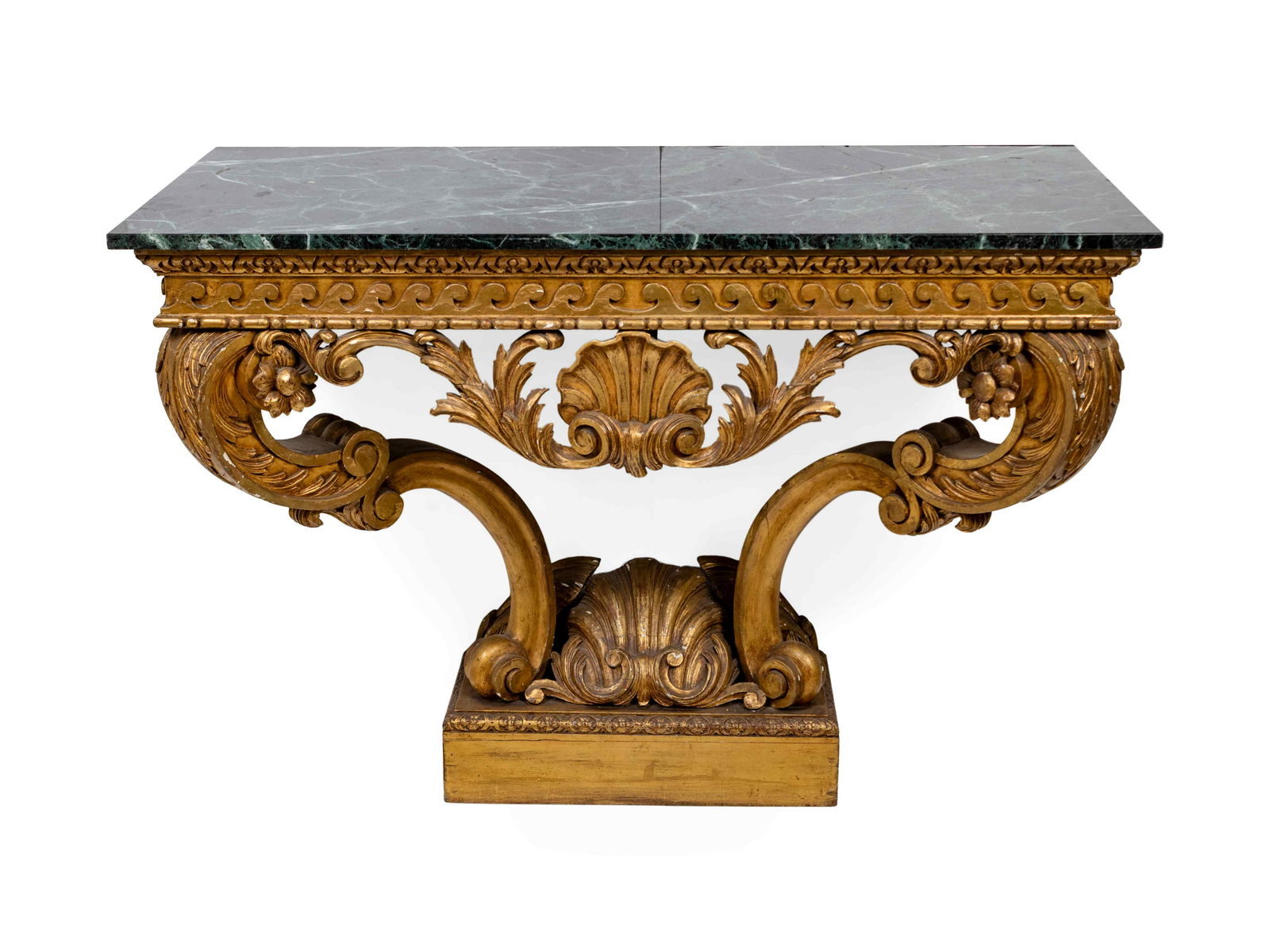 A George II Style Giltwood Console with Verde Antico (1 of 2)