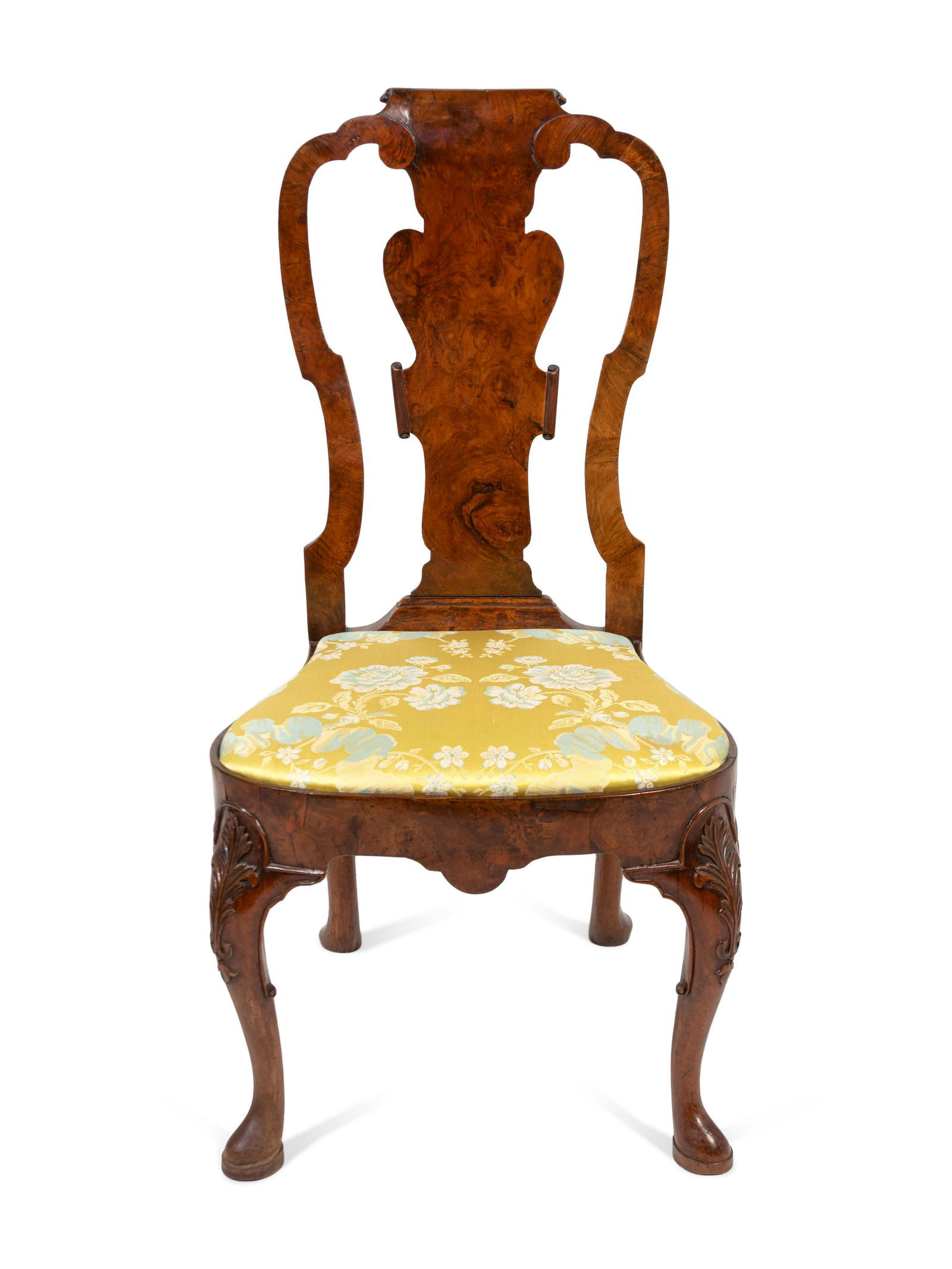 A George II Style Walnut Side Chair Height 41 x width (1 of 2)