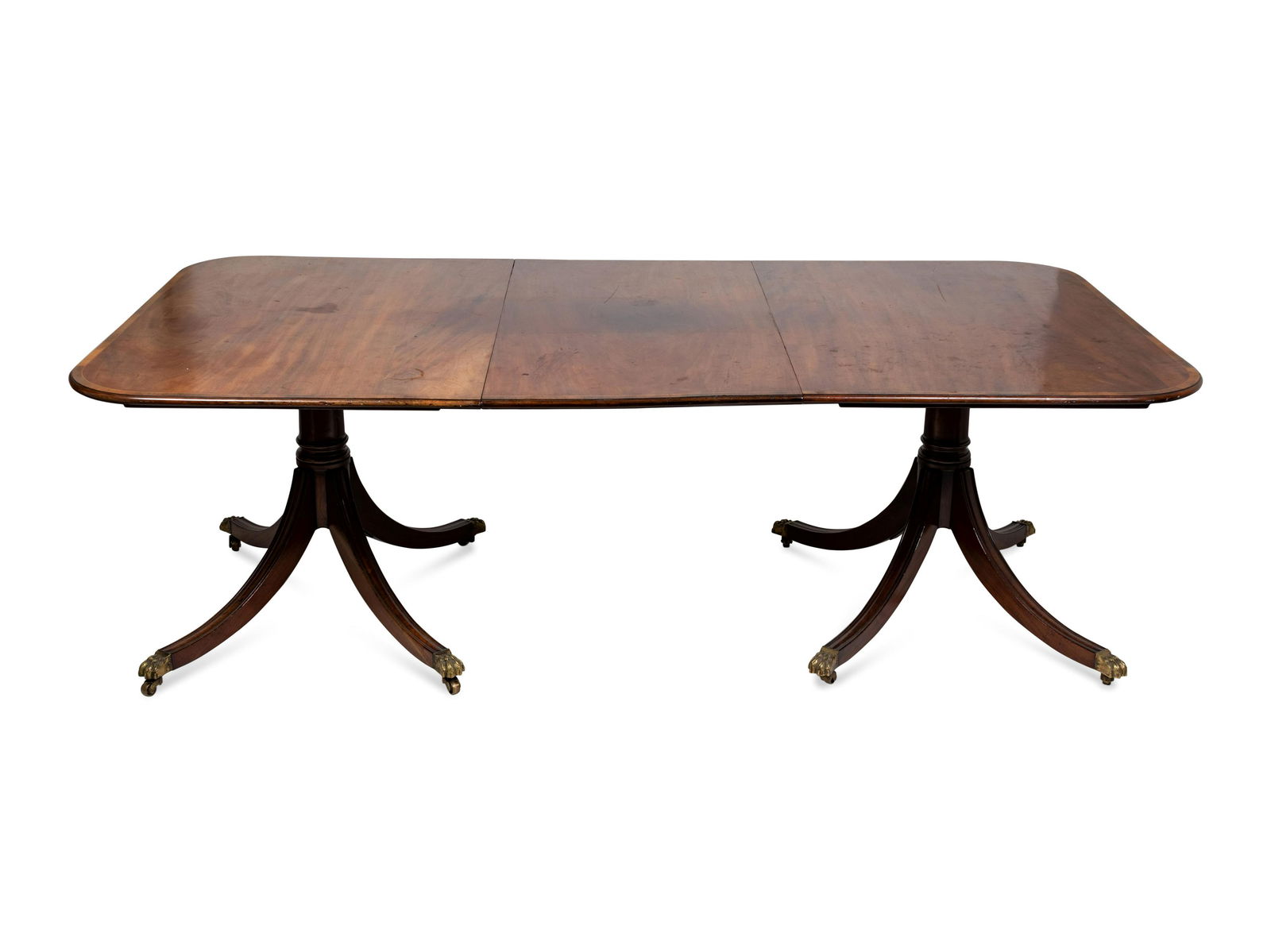 A George III Style Mahogany Two Pedestal Dining Table (1 of 2)