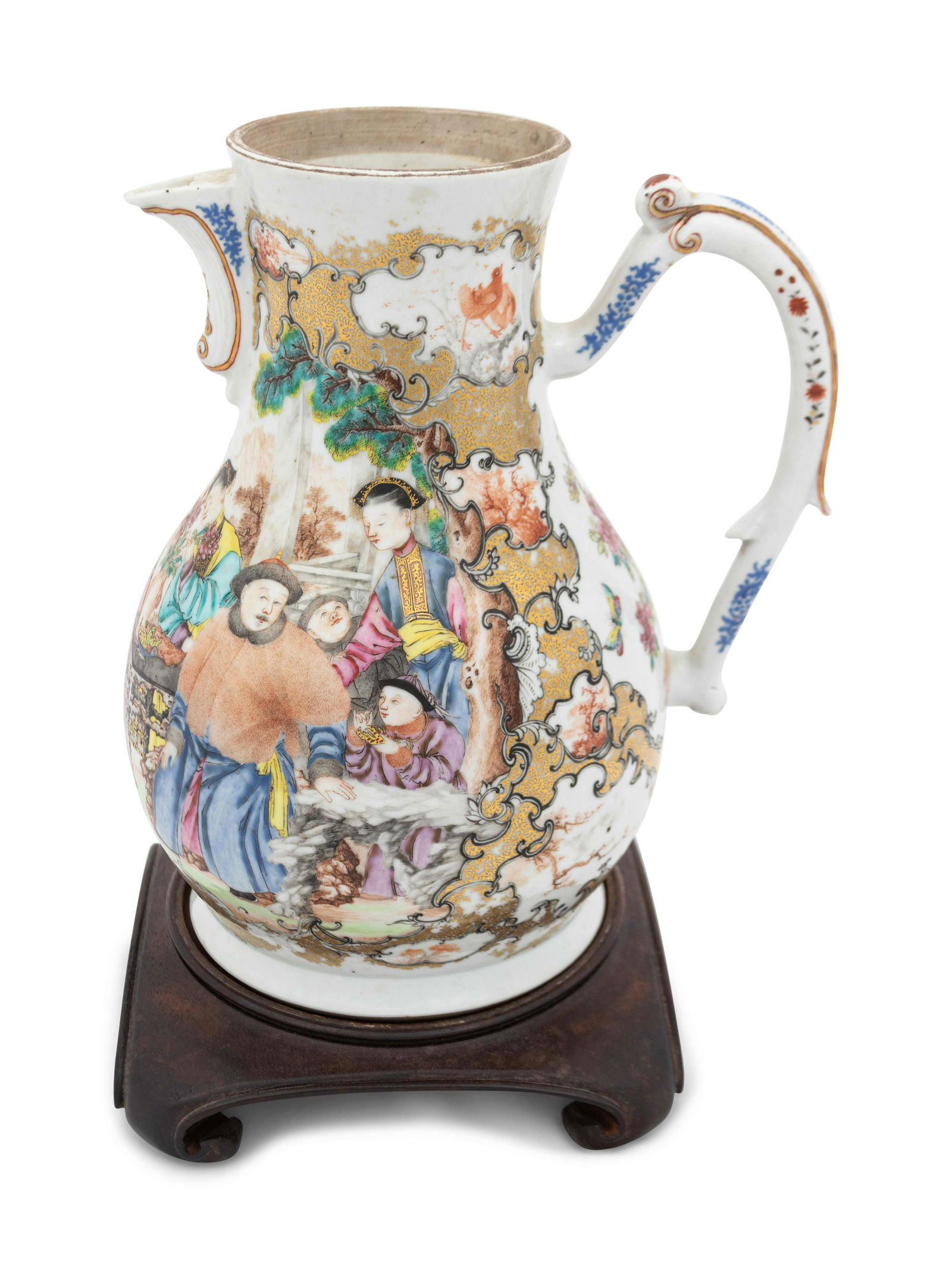 A Chinese Export Famille Rose Porcelain Large Pitcher (1 of 3)