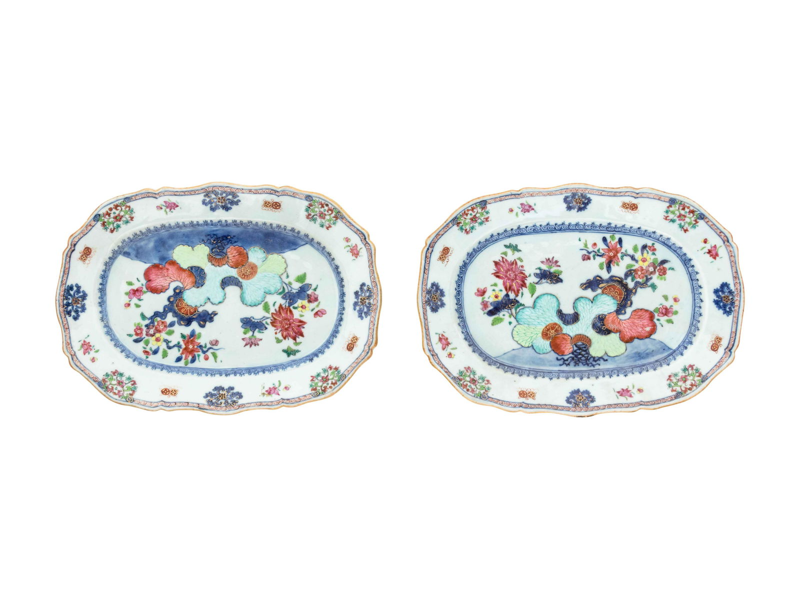 A Pair of Chinese Export Porcelain Small Platters Width (1 of 1)