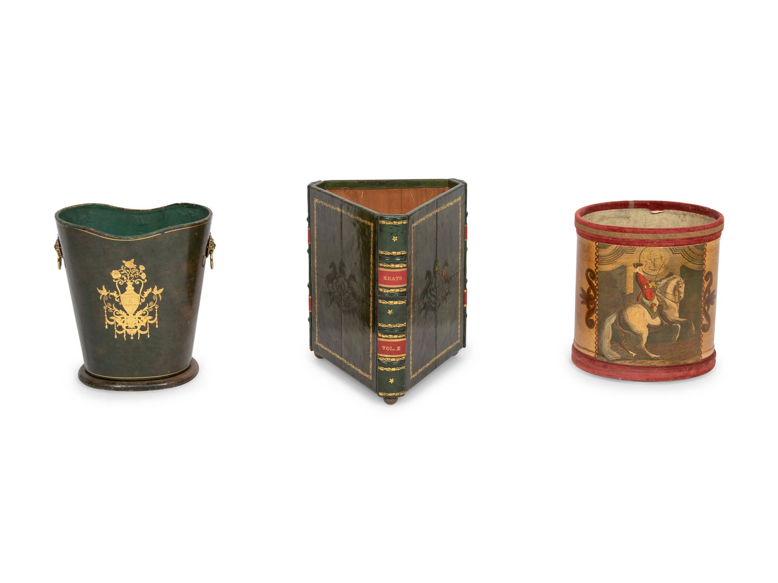 Three Waste Paper Baskets Height of tallest 13 1/2 (1 of 4)