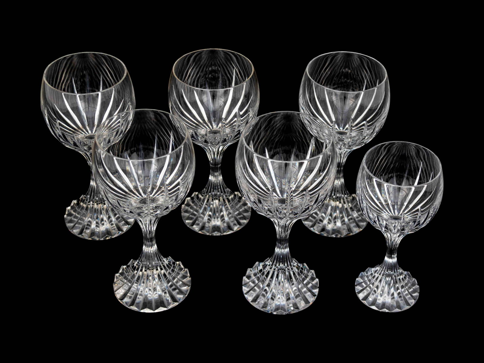 A Baccarat Part Stemware Service Height 7 1/2 inches. (1 of 2)