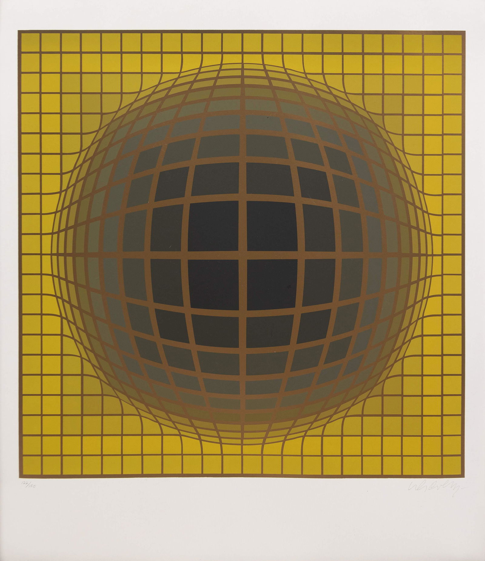 Victor Vasarely (French-Hungarian, 1906-1997) Untitled (1 of 2)