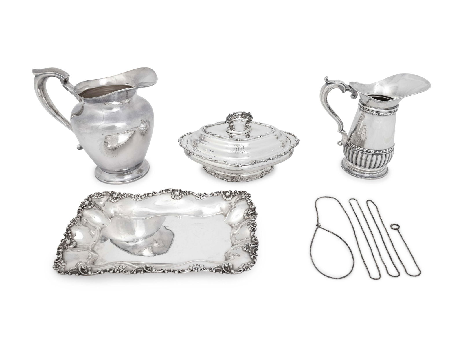 Five Silver Table Articles Height of tallest 8 1/4 (1 of 1)