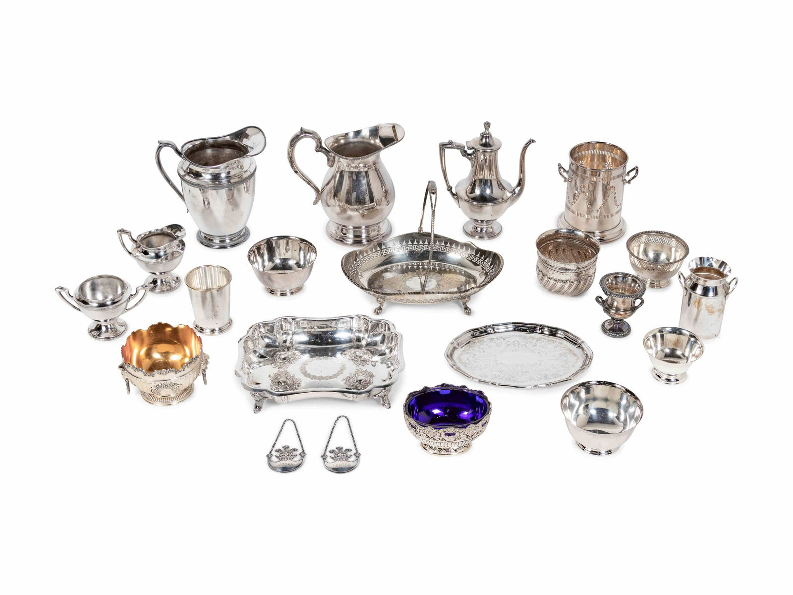 A Collection of Twenty-Two Silver-Plate Articles Height (1 of 1)