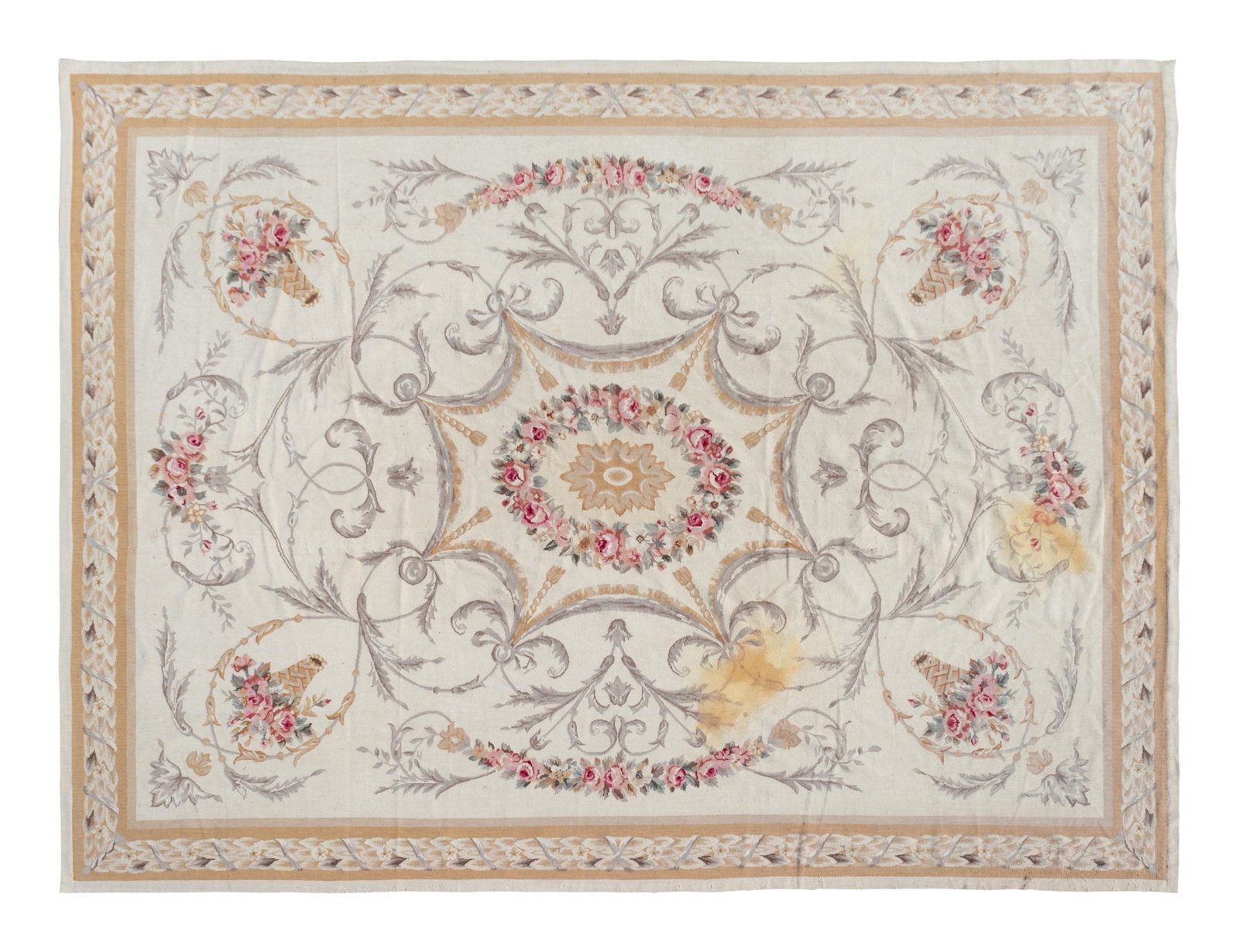 An Aubusson Style Carpet Approximately 8 x 12 feet.: An Aubusson Style Carpet Approximately 8 x 12 feet. Property from the Estate of Sally Gatling Tomlinson, Atlanta, Georgia